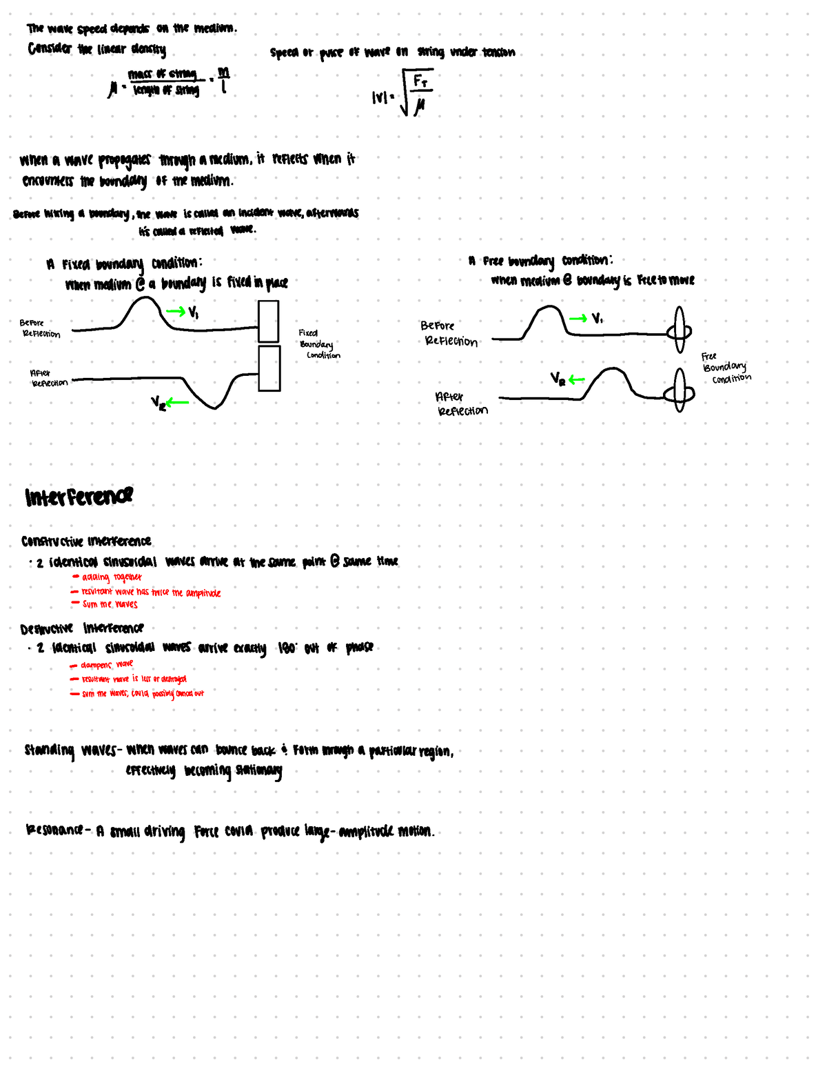 Physics 211- Ch. 16 Waves - Thewave Speed Depends Onthe Medium ...