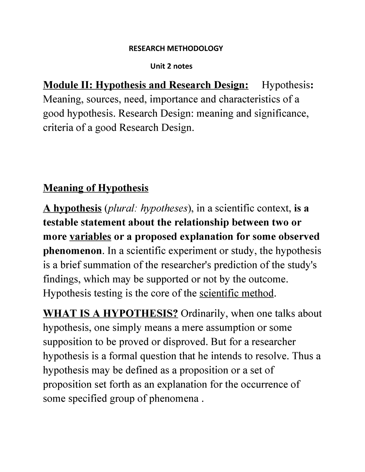 hypothesis-research-design-meaning-and-significance-criteria-of-a