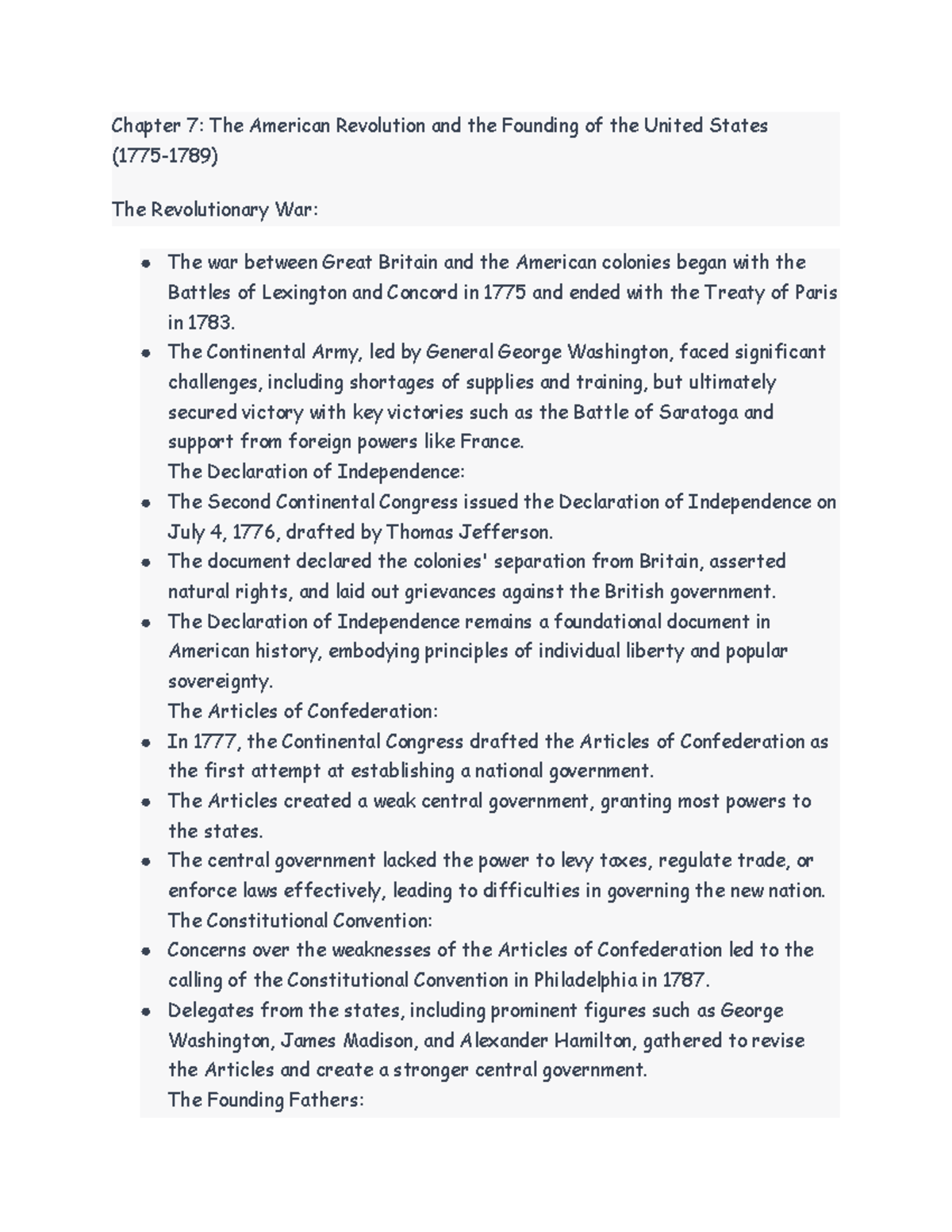 Apush Chapter 7 Outline 90 - s2raw1r