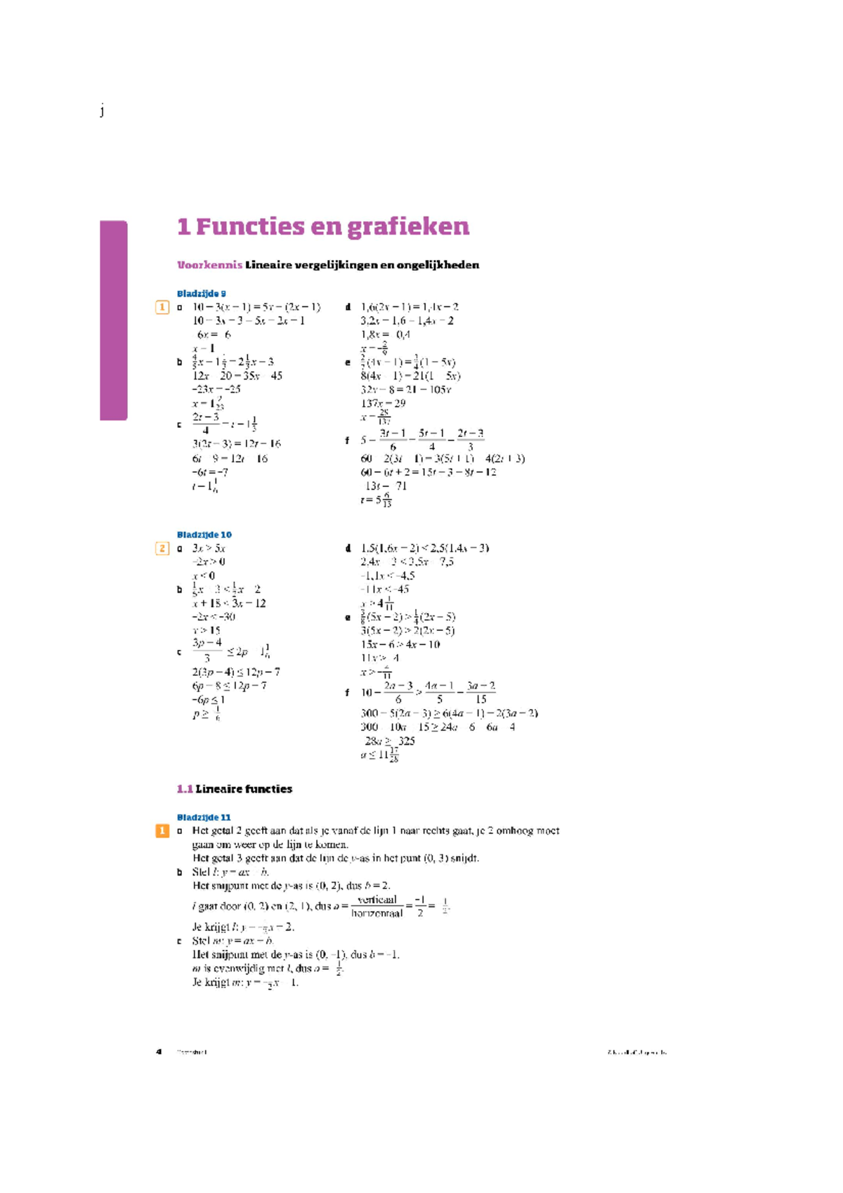 Uitwerkingen Wis B 12e Ed H1+DT+GO - Biologie - J - Studeersnel