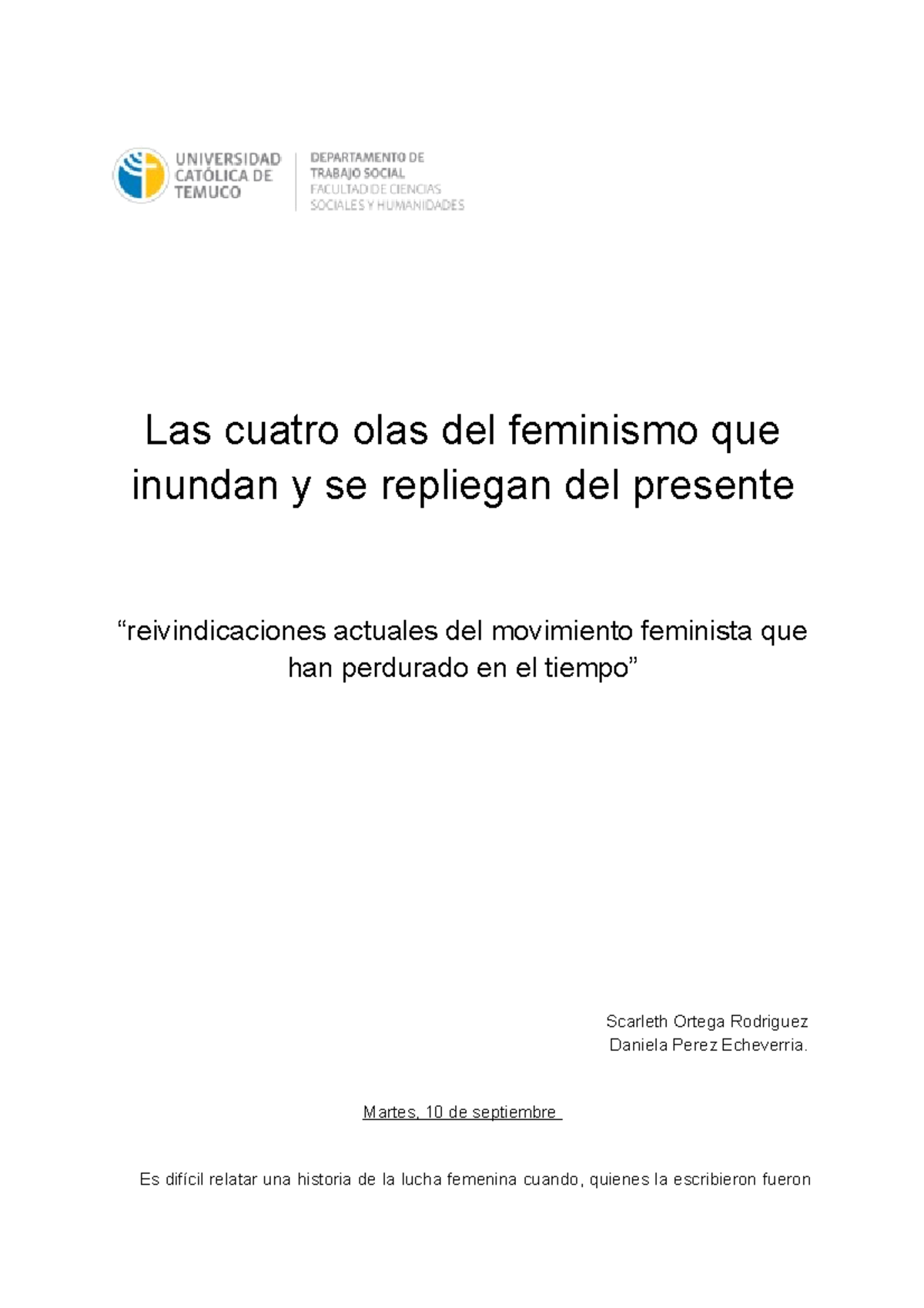 Feminismo Nota 70 Las Cuatro Olas Del Feminismo Que Inundan Y Se