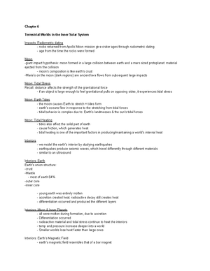 Chapter 5 Notes PHYS 1080 - Chapter 5: Light and Telescopes DEFINITIONS ...