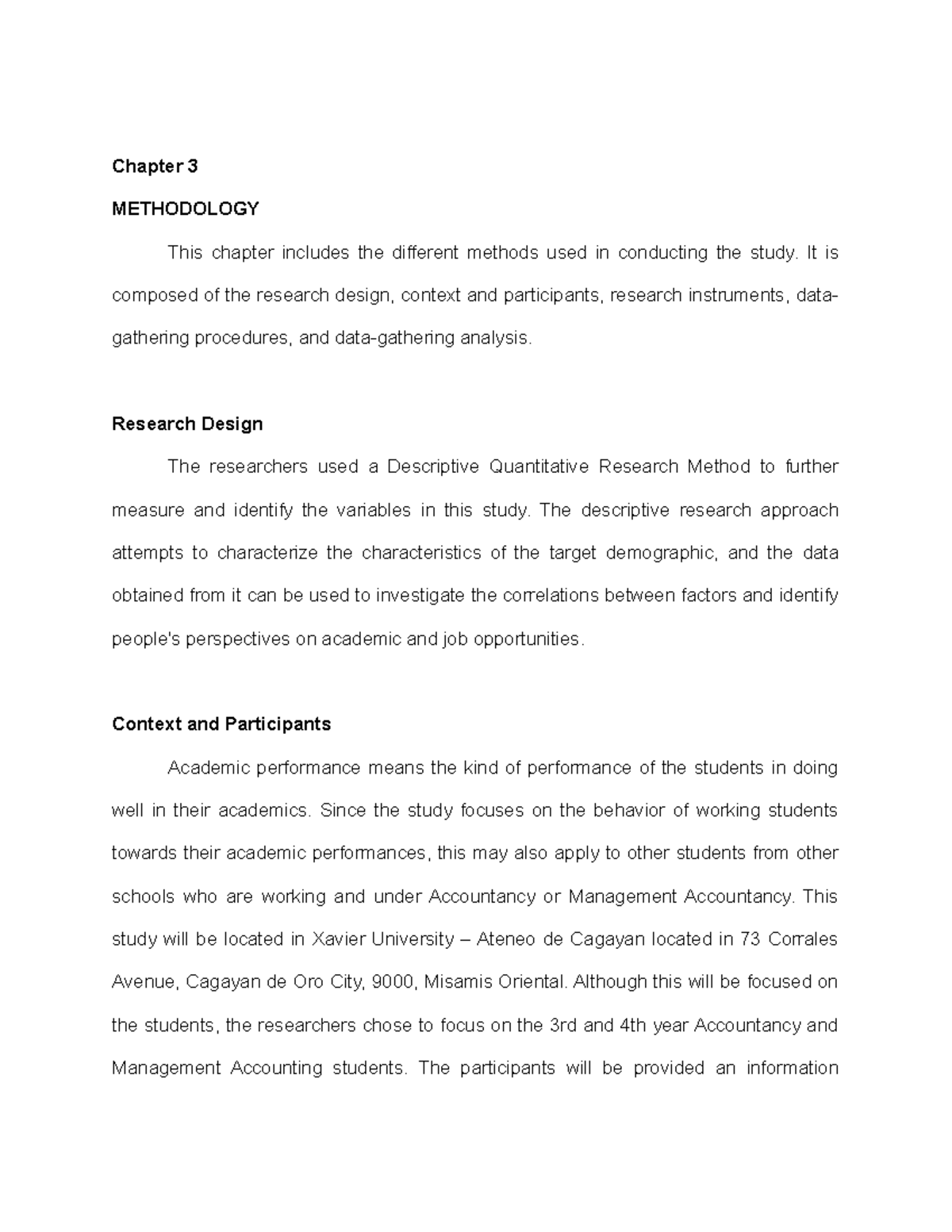 chapter 3 methodology of the study