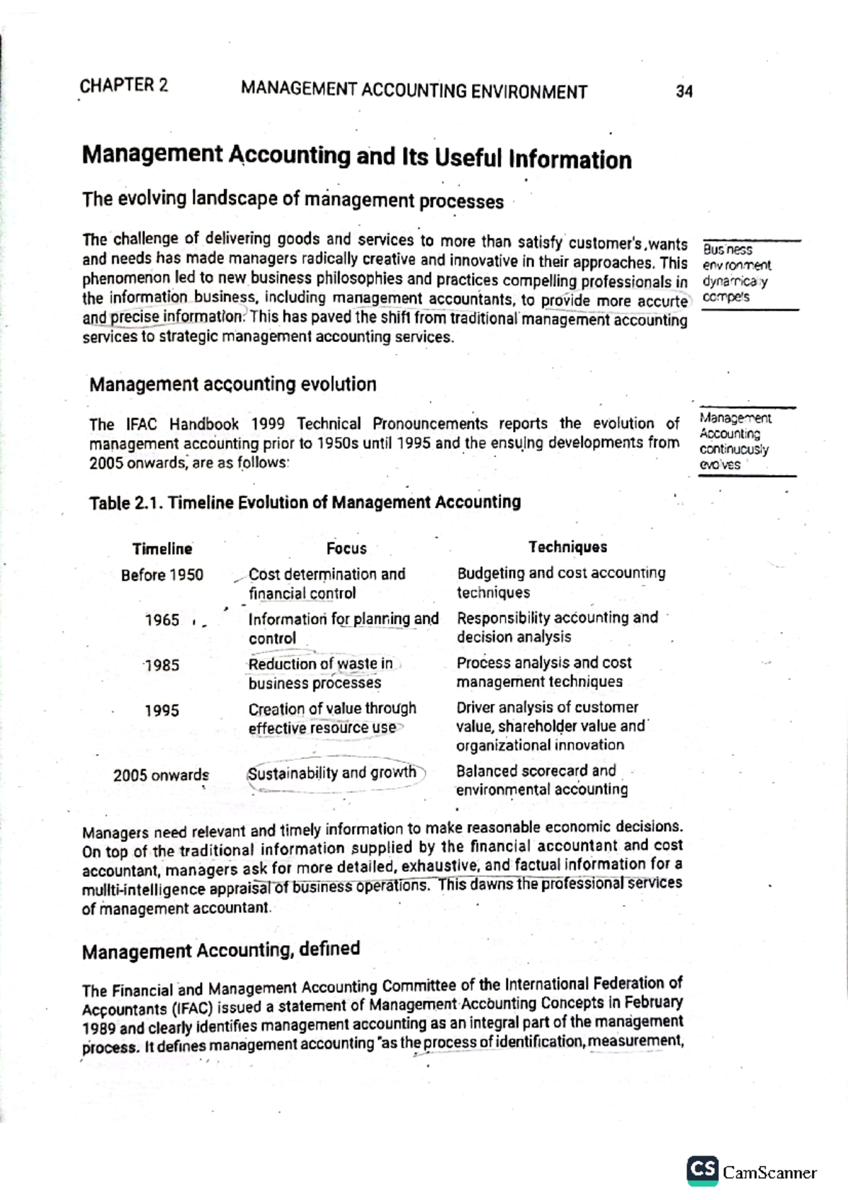 MAS Chapter 2 - reviewer - BS Accountancy - Studocu