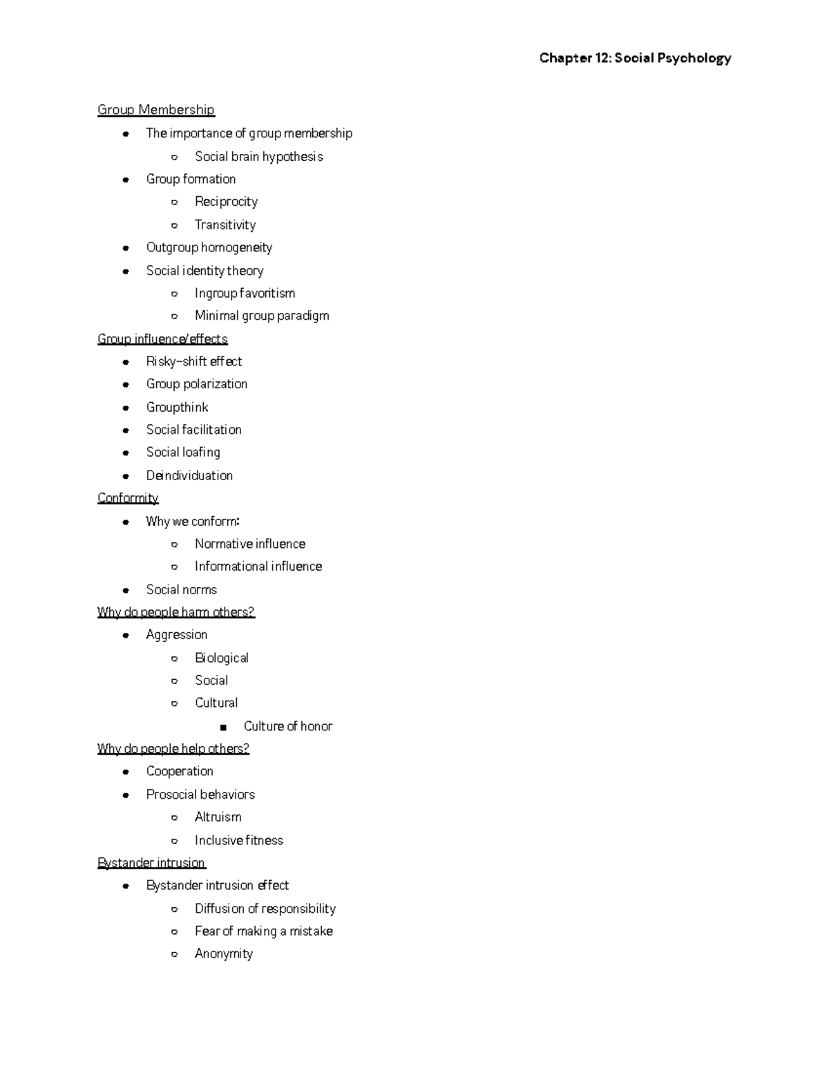 Chapter 12 Social Psychology Chapter 12 Social Psychology Group Chapter 12 Social Psychology Chapter 12 Social Psychology Group