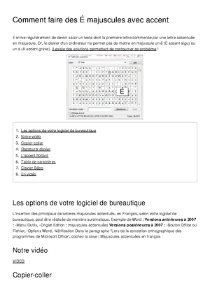 Comment Faire Des E Majuscules Avec Accent Oewesb Studocu