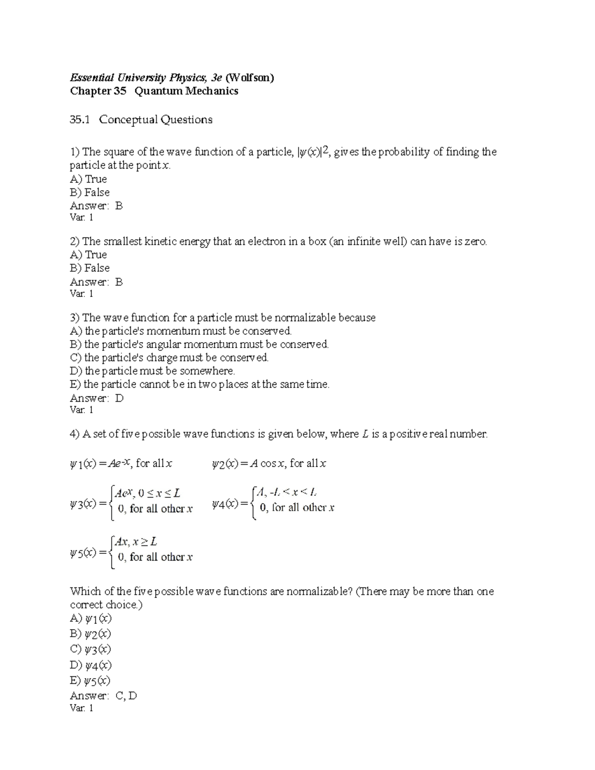 Toaz - TUTORIAL - Essential University Physics, 3e (Wolfson) Chapter 35 ...