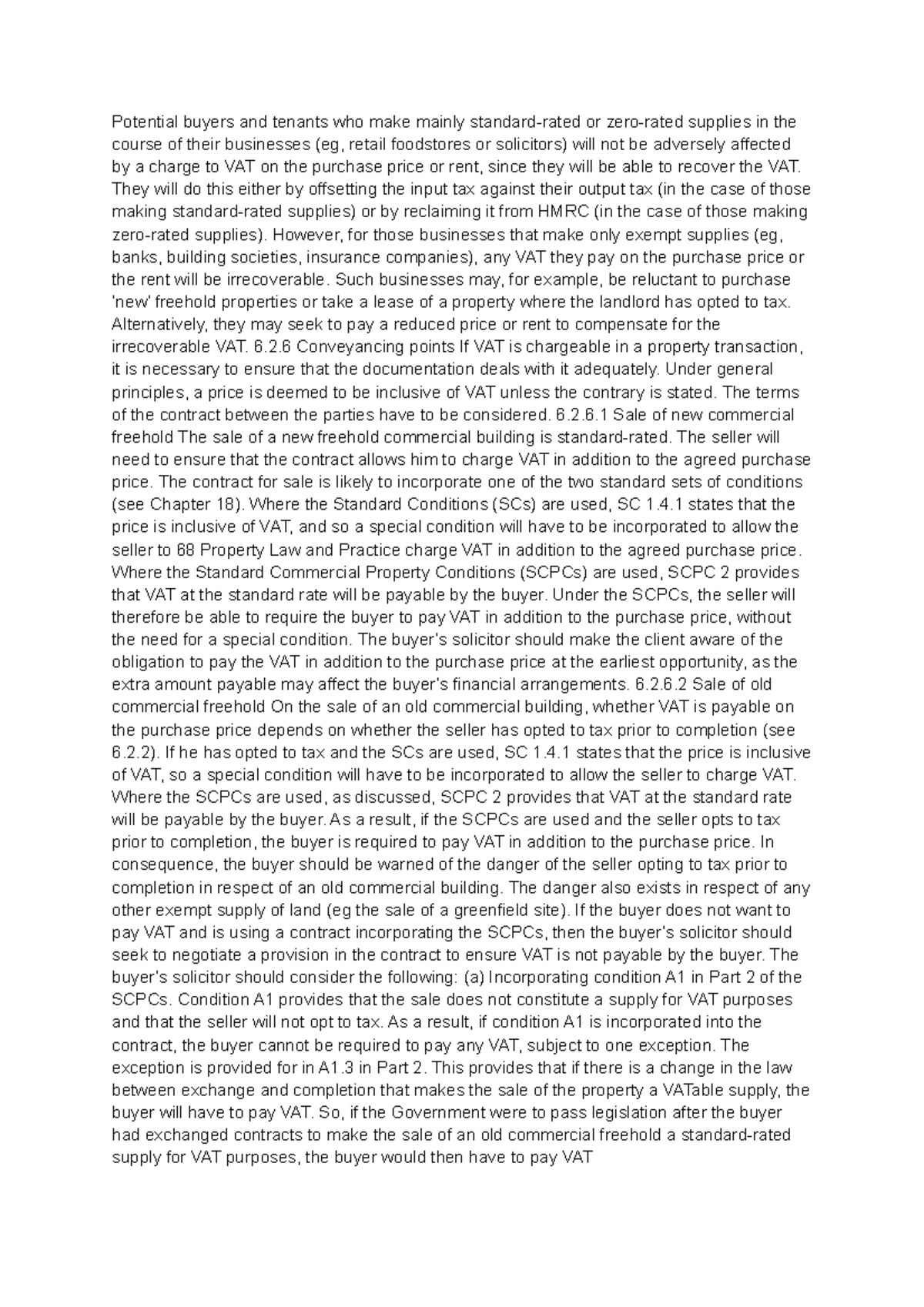 Chapter 4 Real Estate Potential buyers and tenants who make mainly