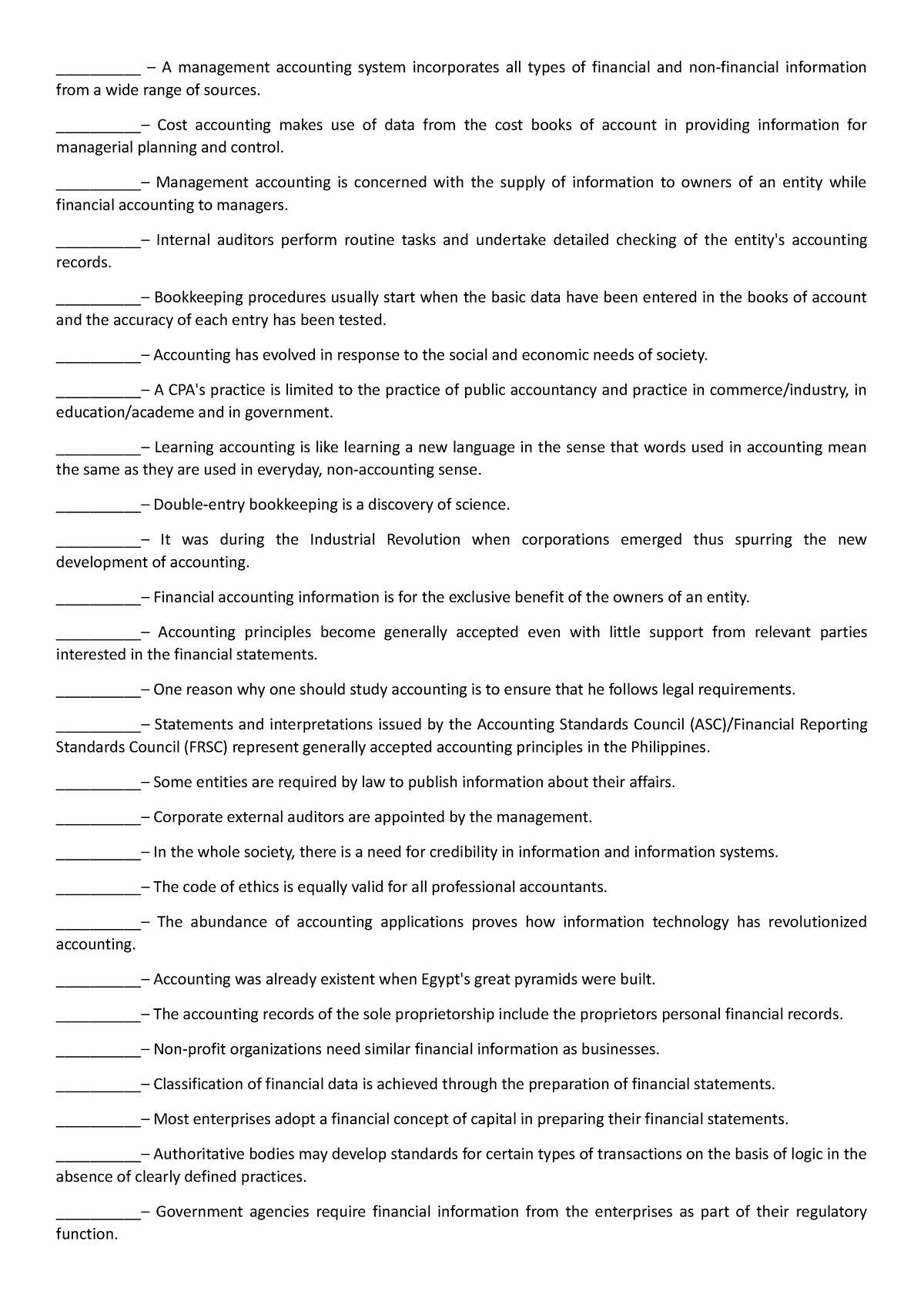 Basic Accounting Midterm Reviewer - __________ – A management ...