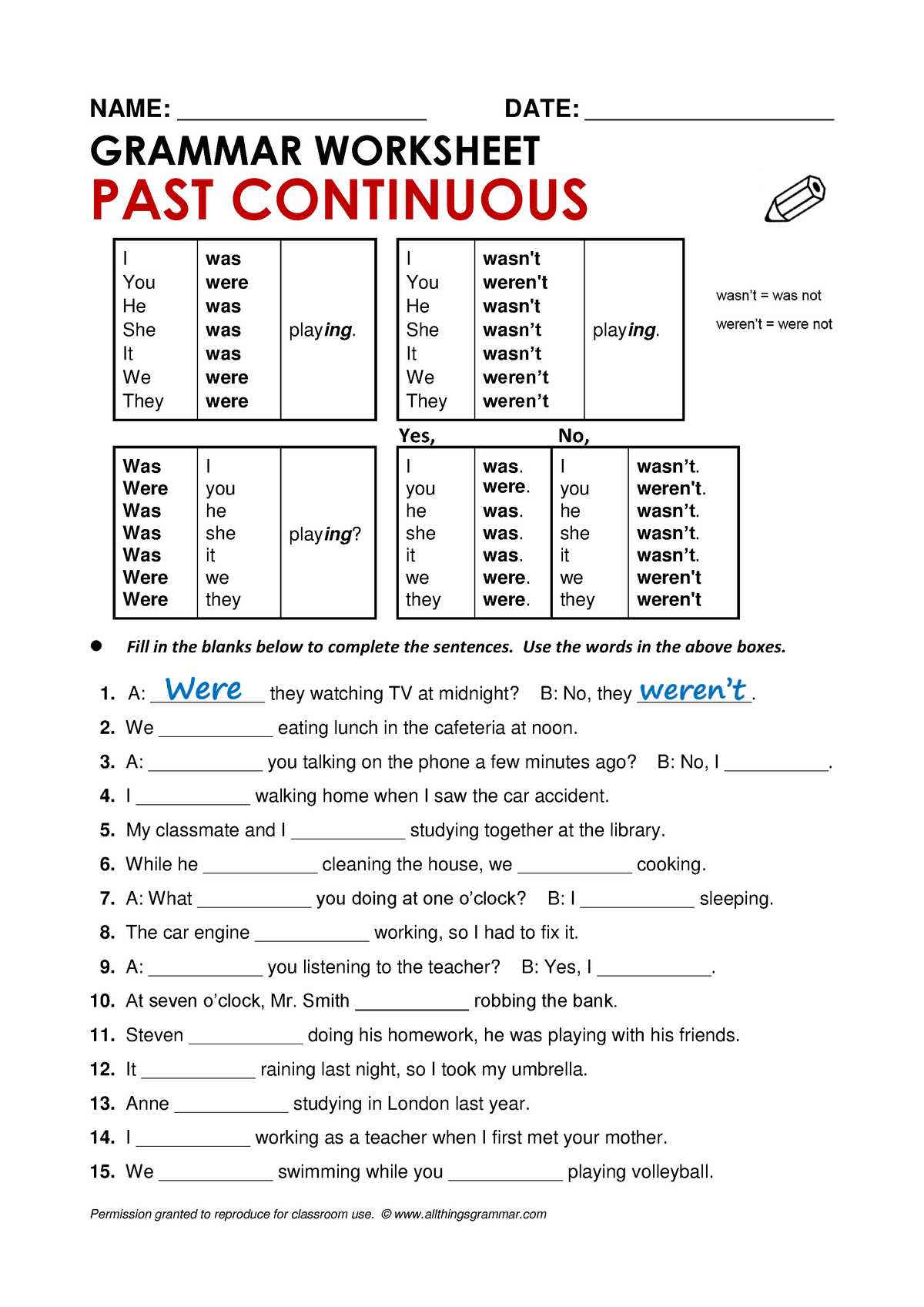 Atg-worksheet-pastcont 3 - NAME: ________________________ DATE ...