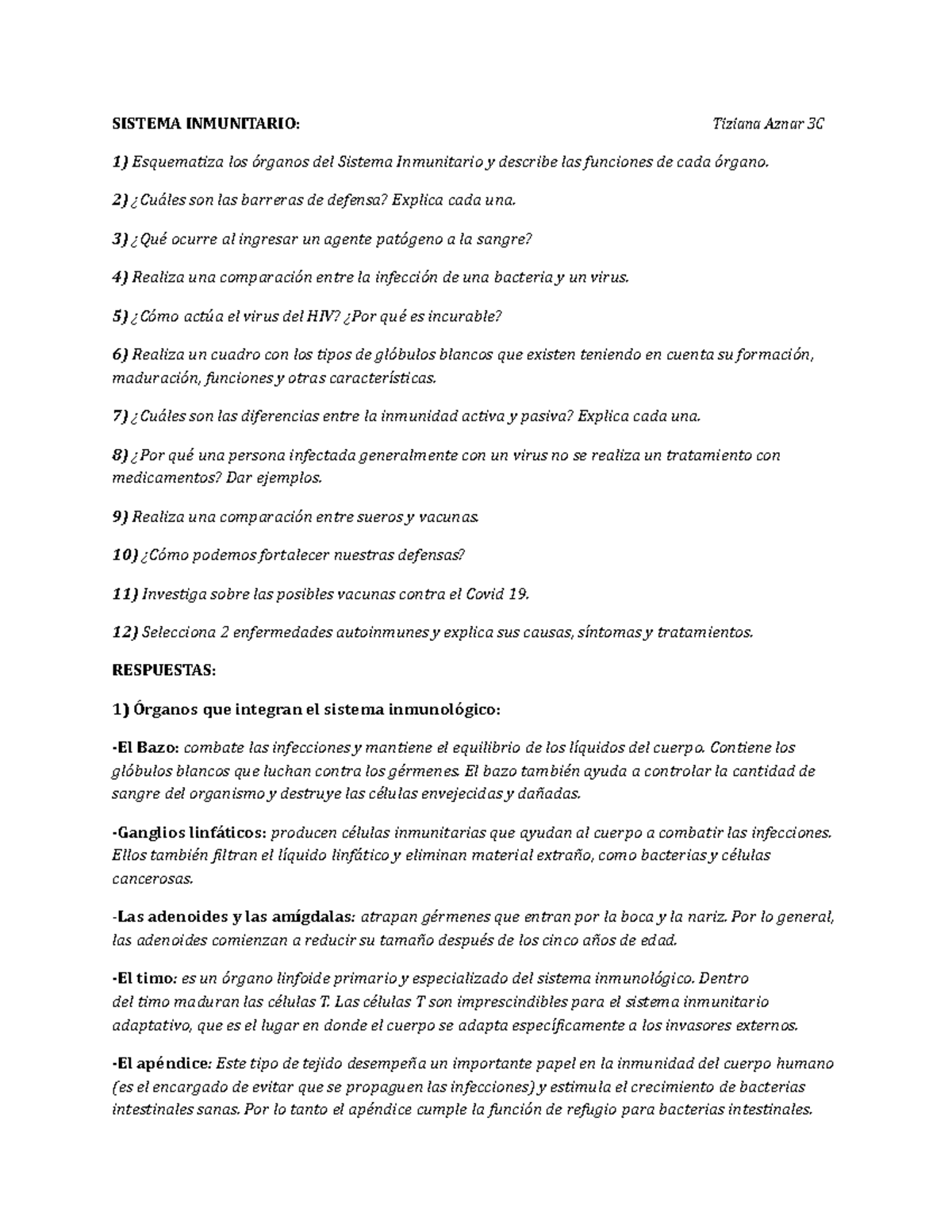 Sistema Inmunitario 2 Cu les Son Las Barreras De Defensa Explica
