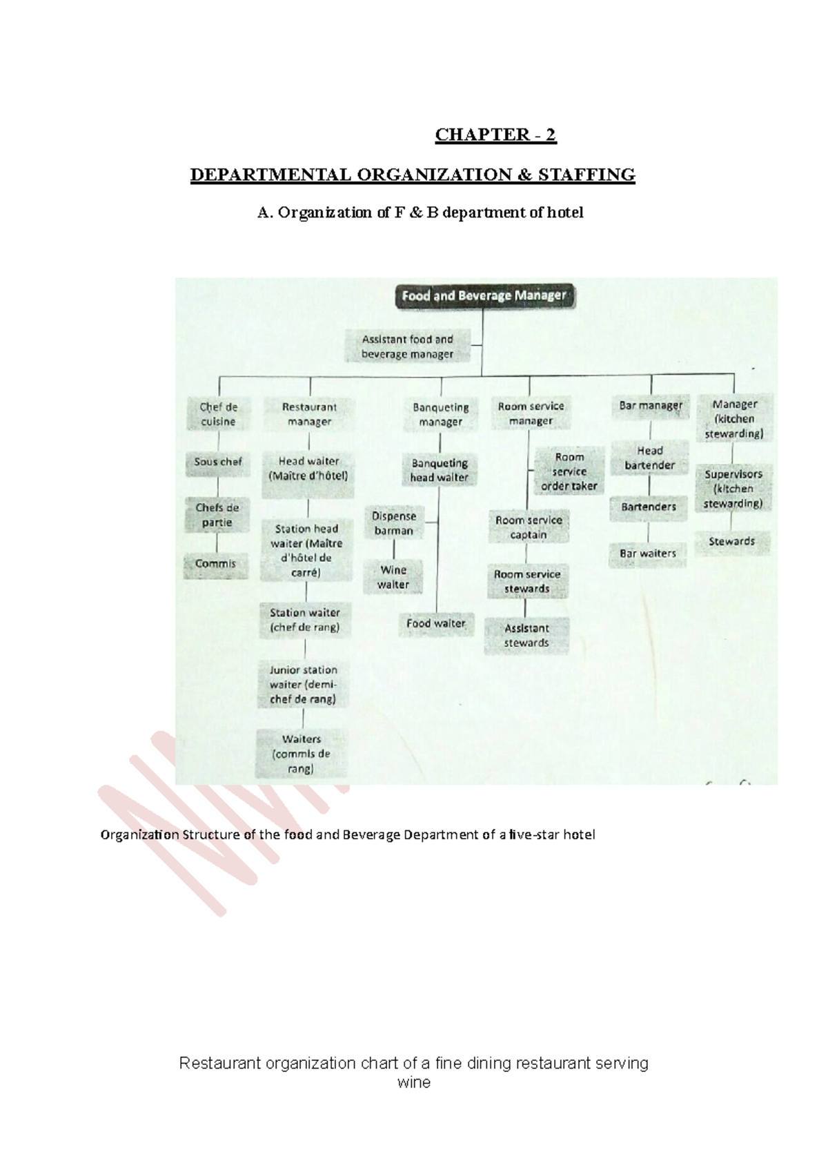 duties-and-resp-of-f-b-staff-chapter-2-departmental-organization