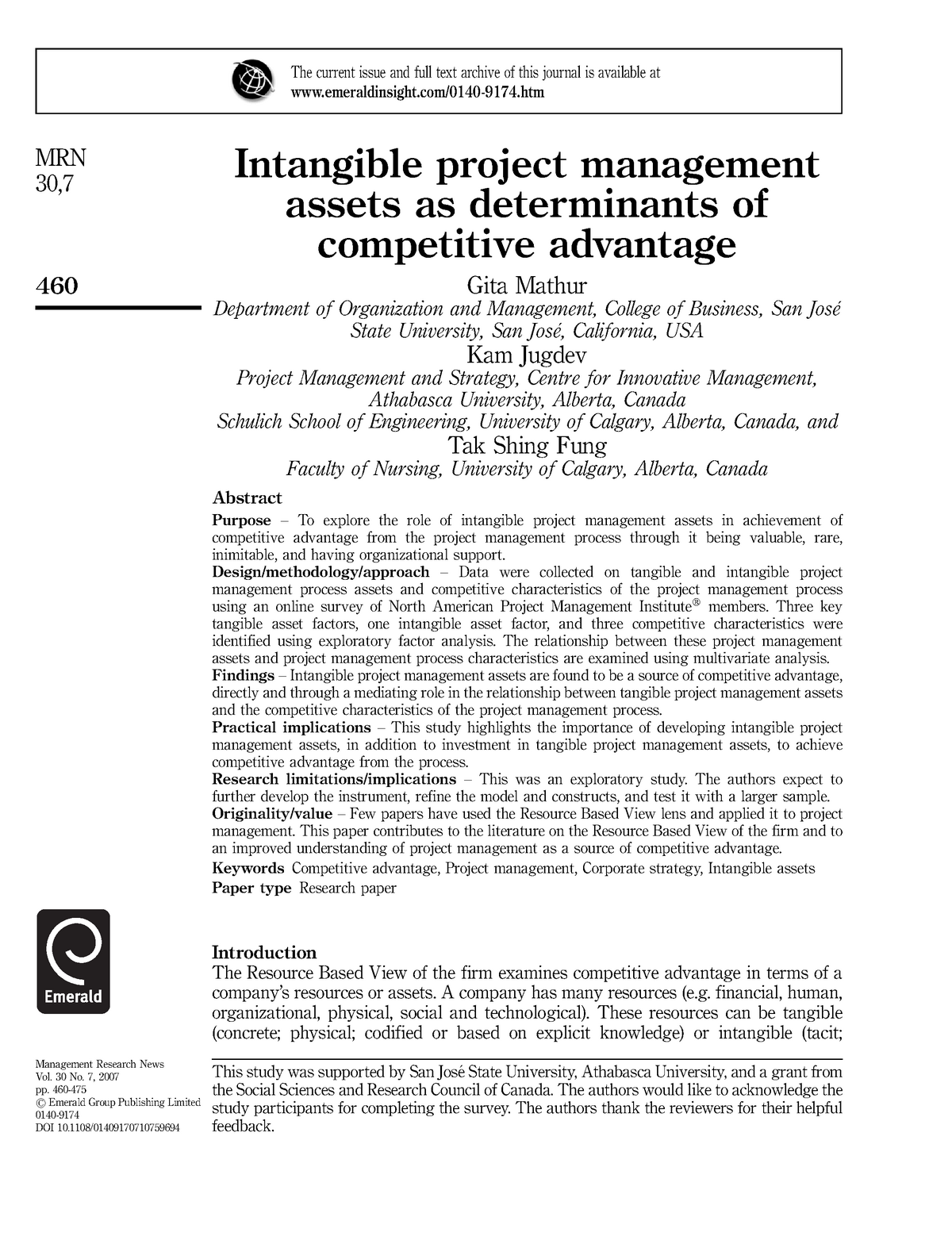 2007-mrn-intangible-pm-assets-the-current-issue-and-full-text-archive