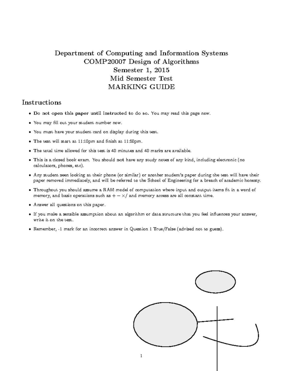 Exam Sem 1 2015 Answers Pdf Department Of Computing And Information Systems Comp20007 Design Exam Sem 1 2015 Answers Pdf Department Of Computing And Information Systems Comp20007 Design