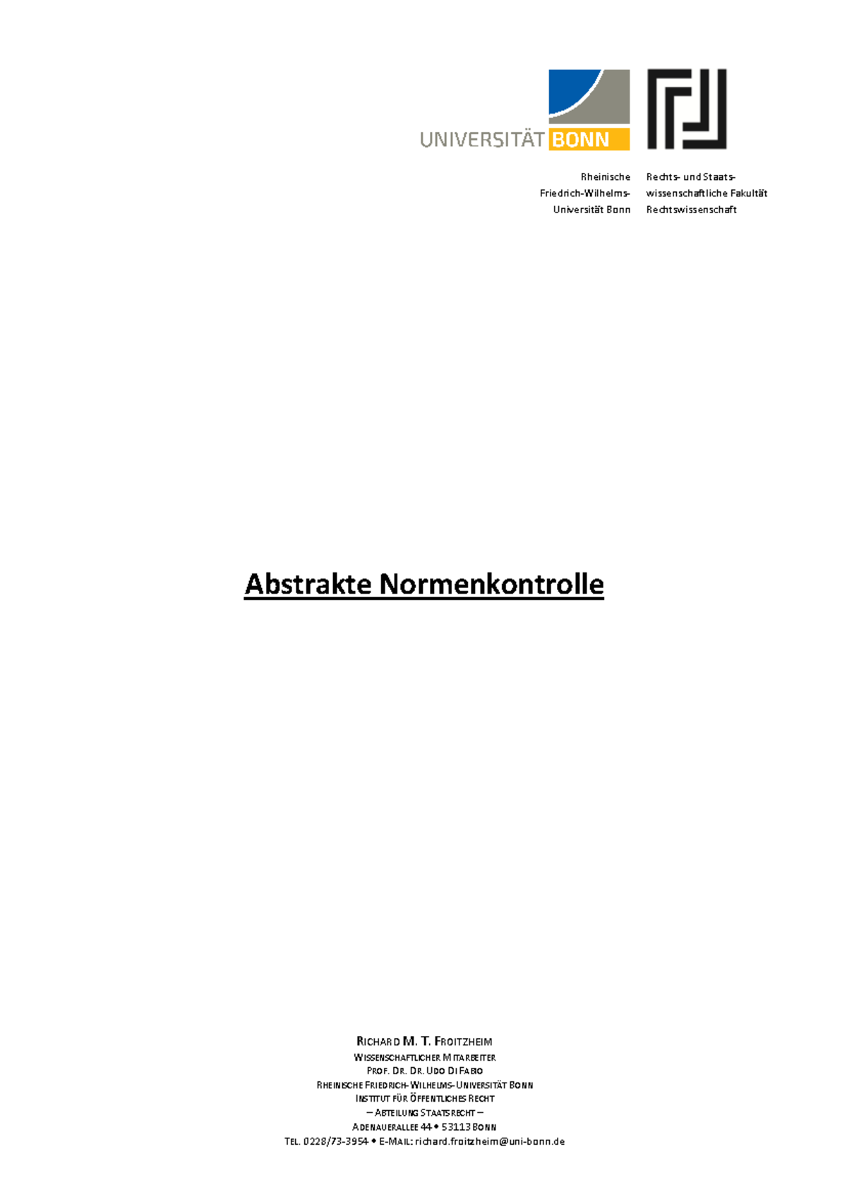 Unterschied Abstrakte Und Konkrete Normenkontrolle Abstrakte Normenkontrolle - Rheinische Rechts- und Staats- Friedrich