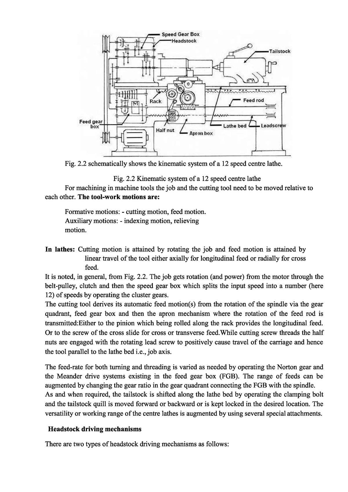 basics-of-lathe-machine-fundamentals-of-mechanical-engg-studocu