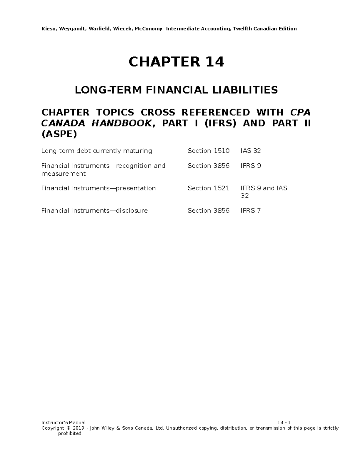 Ch14 - Textbook Solutions - ACCT 2520 - U of W - Studocu