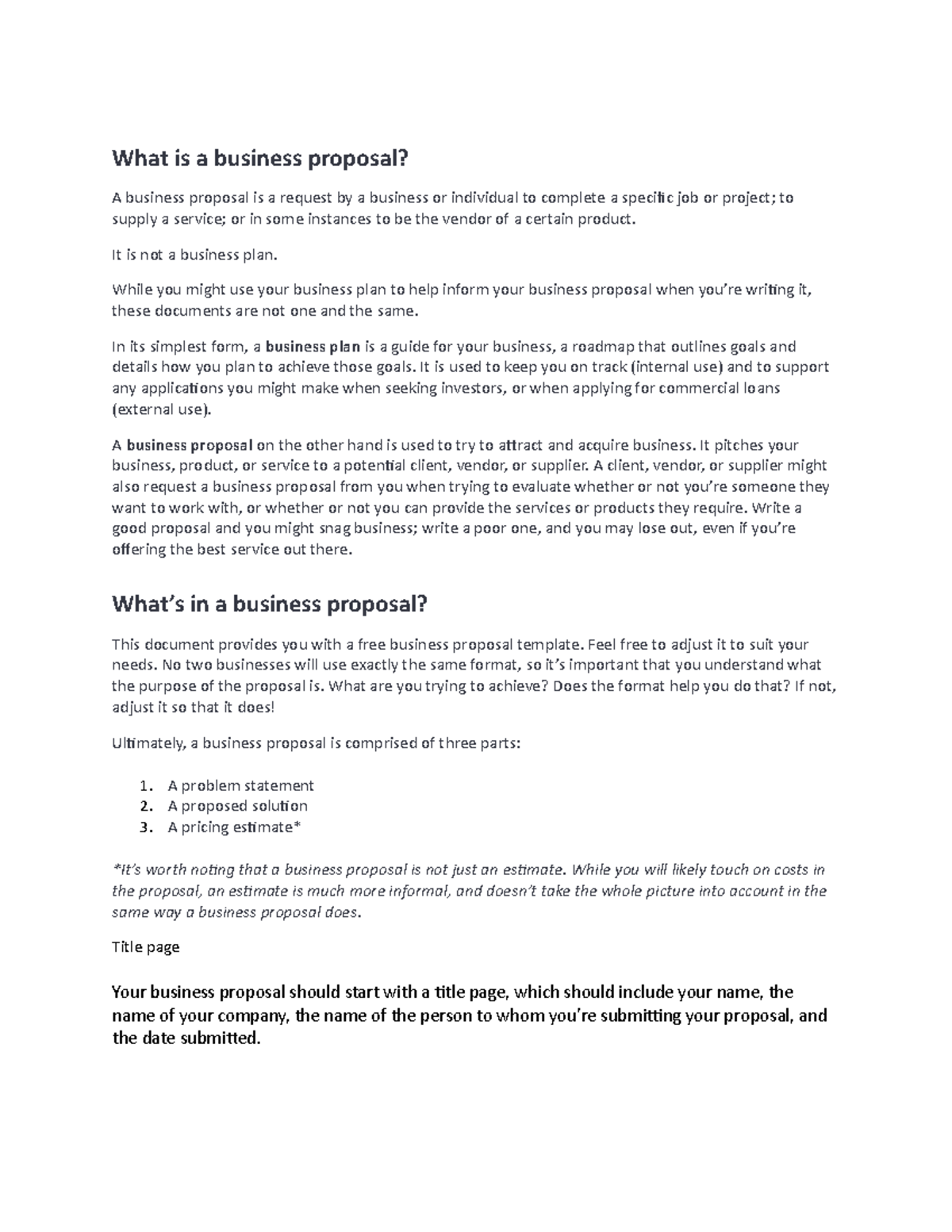 1523344068074 What Is A Business Proposal Studocu