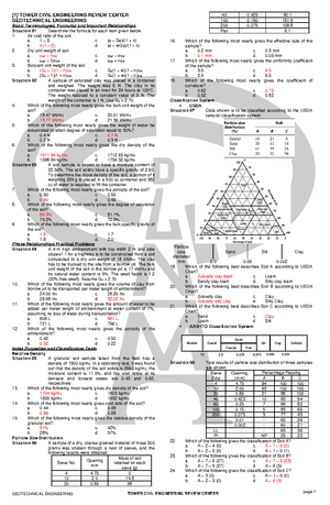 NOV 2020 Hydraulics (7-9) - HYDRAULICS TOWER CIVIL ENGINEERING REVIEW ...
