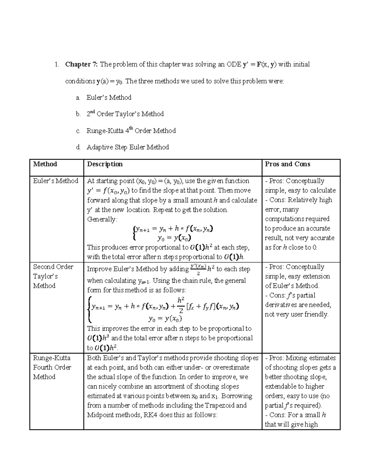 Ch7 - Ordinary Differential Equations - 1. Chapter 7: The problem of ...