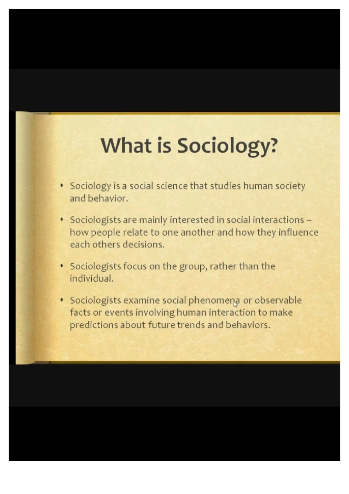 What Is Sociology - Definition - BA Sociology - Studocu