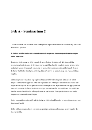 Obligatorisk Uppgift Seminiarium 1 - Uppgift Till Seminarium 1 ...