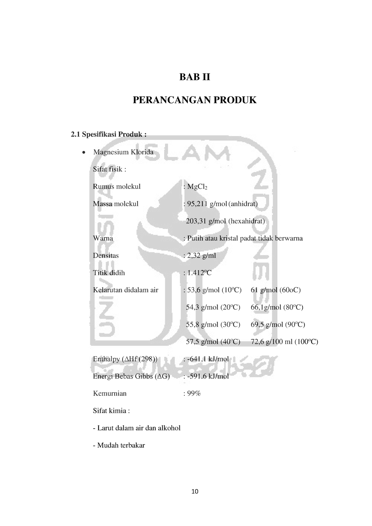 05.2 Bab 2 - Ini Adalah File Mengenai Kimia - BAB II PERANCANGAN PRODUK ...