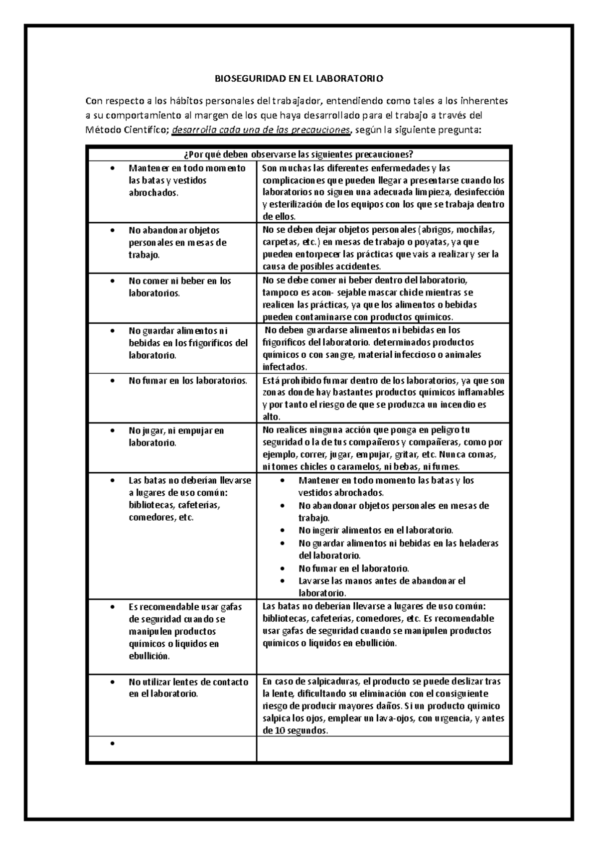 Bioseguridad EN EL Laboratorio - BIOSEGURIDAD EN EL LABORATORIO Con ...