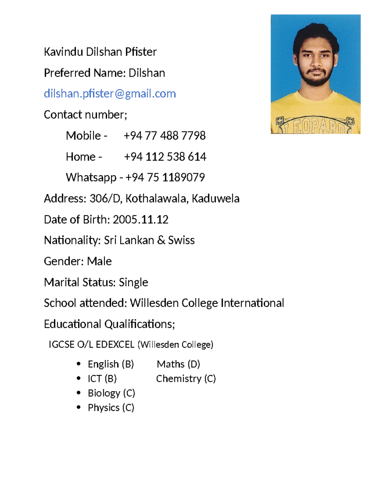 Practical 1 answers - Kavindu Dilshan Pfister Preferred Name: Dilshan ...