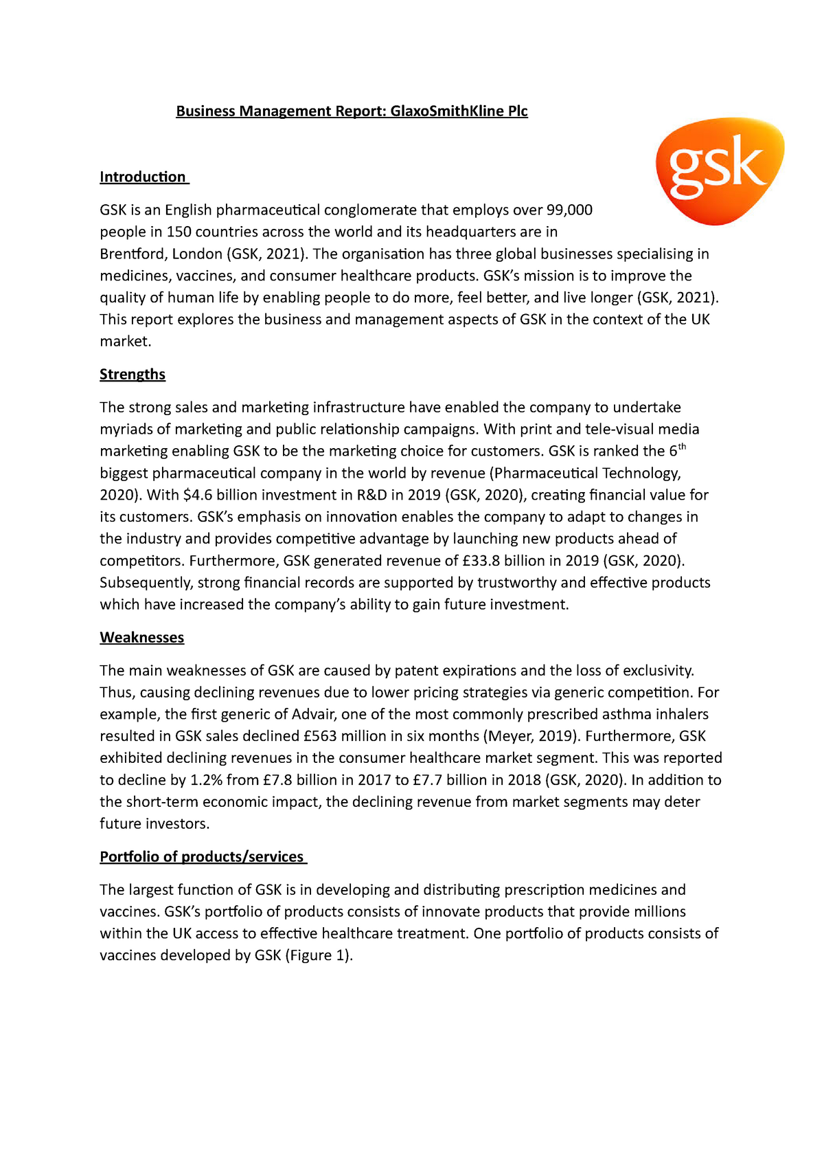 Coursework Part B Report Answer - Business Management Report ...