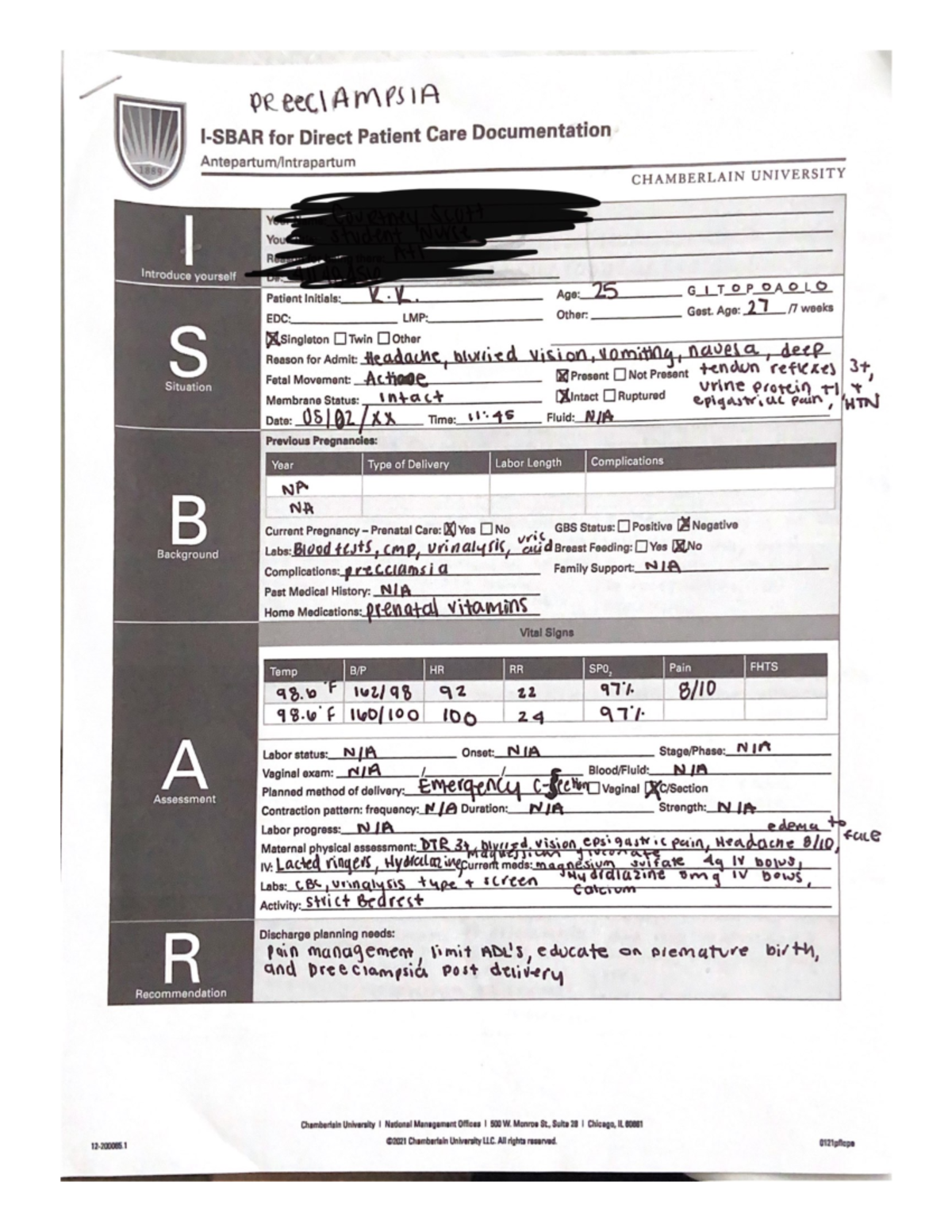 Preeclampsia ATI - NR-327 - Studocu