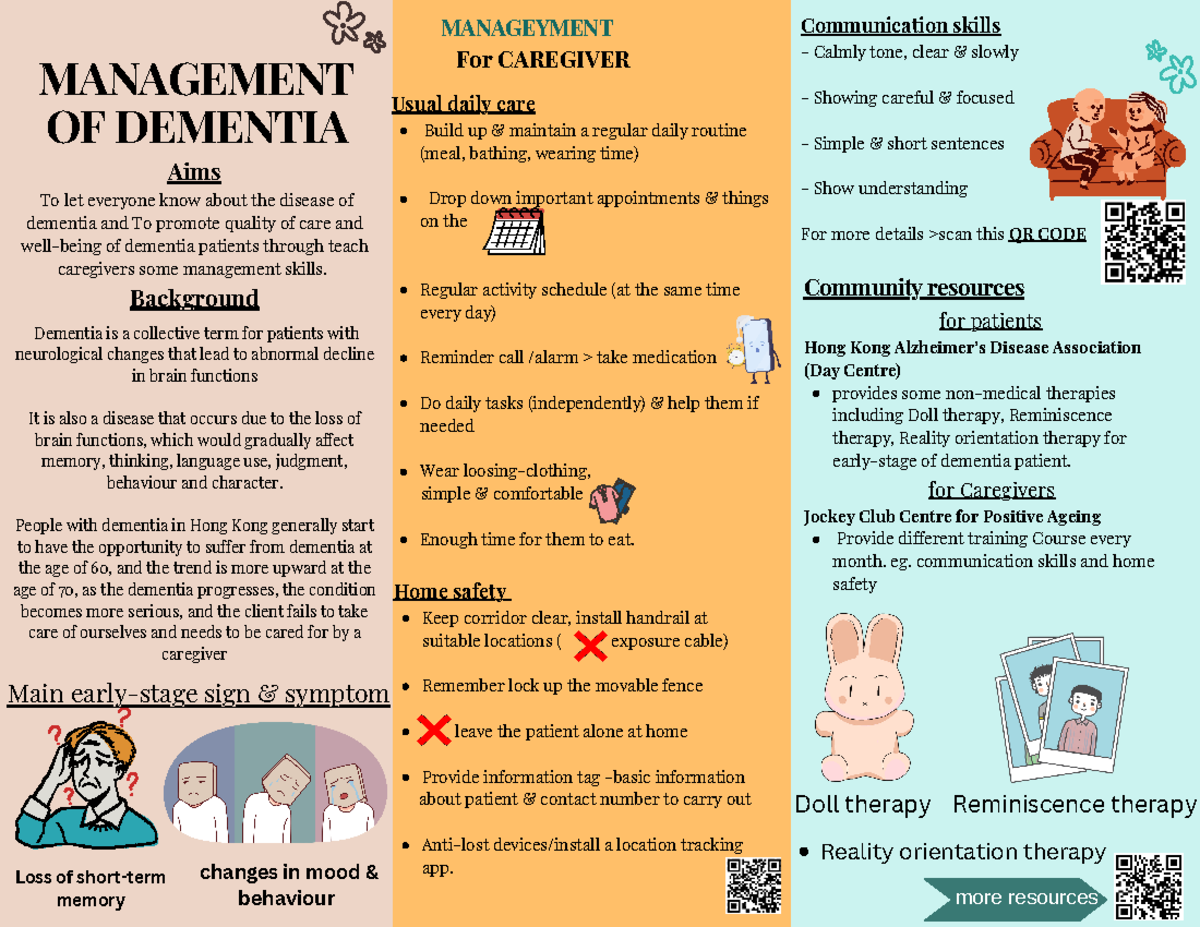 Dementia leaflet - Build up & maintain a regular daily routine (meal ...