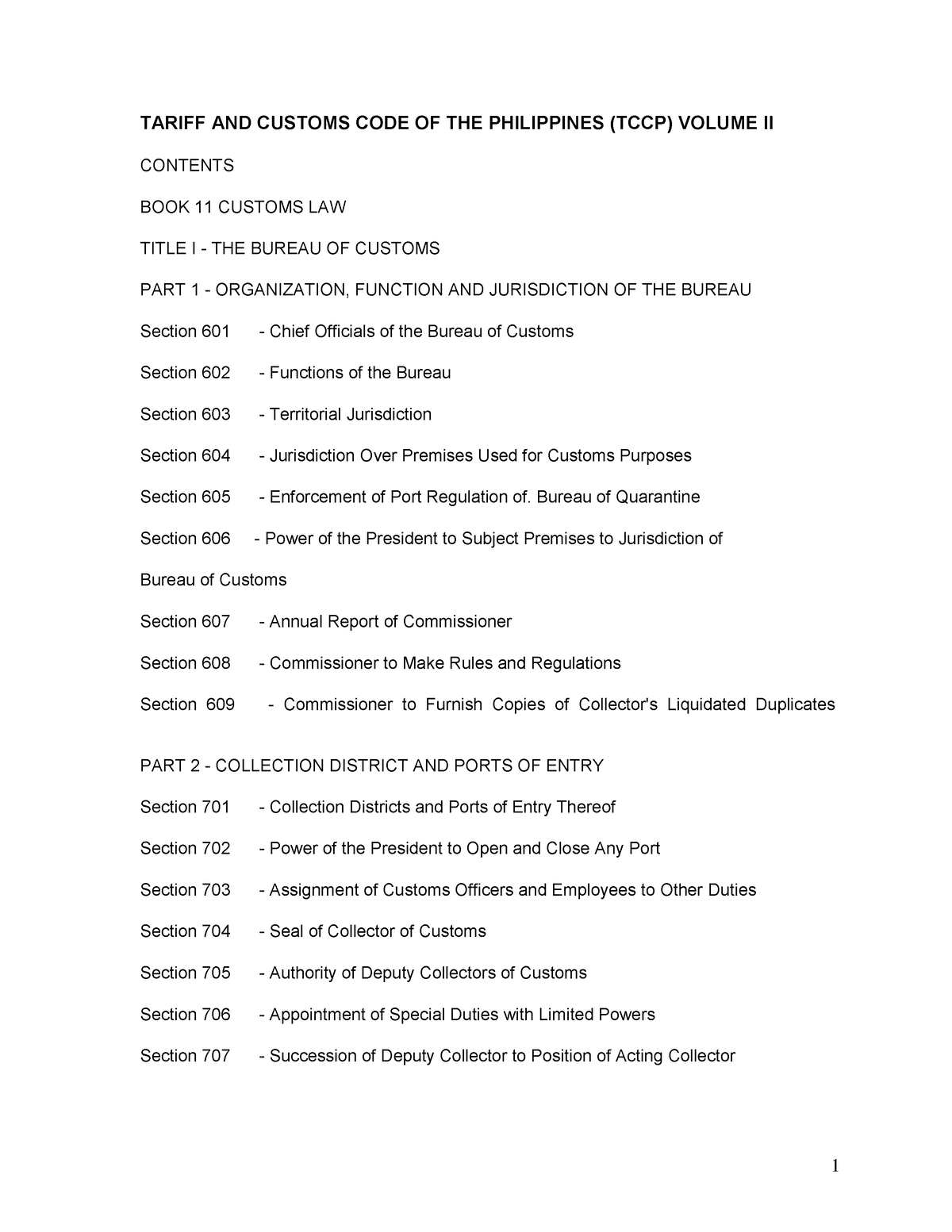 Tccp Vol2 Tccp Copy Tariff And Customs Code Of The Philippines