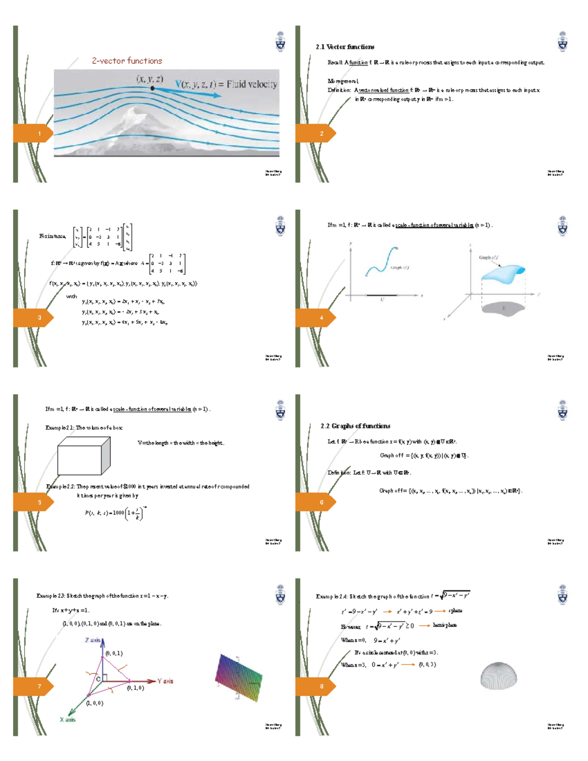 2-vector Functions-ppt - Xia Me I Jia Ng B41 No Te S 2 1 2-vector ...