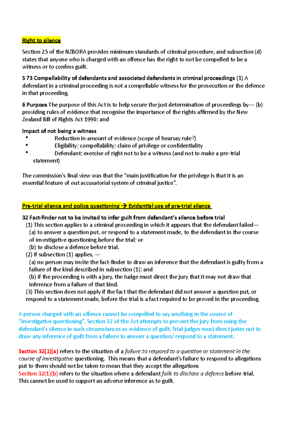 Right to silence 10.46.28 PM - Right to silence Section 25 of the ...