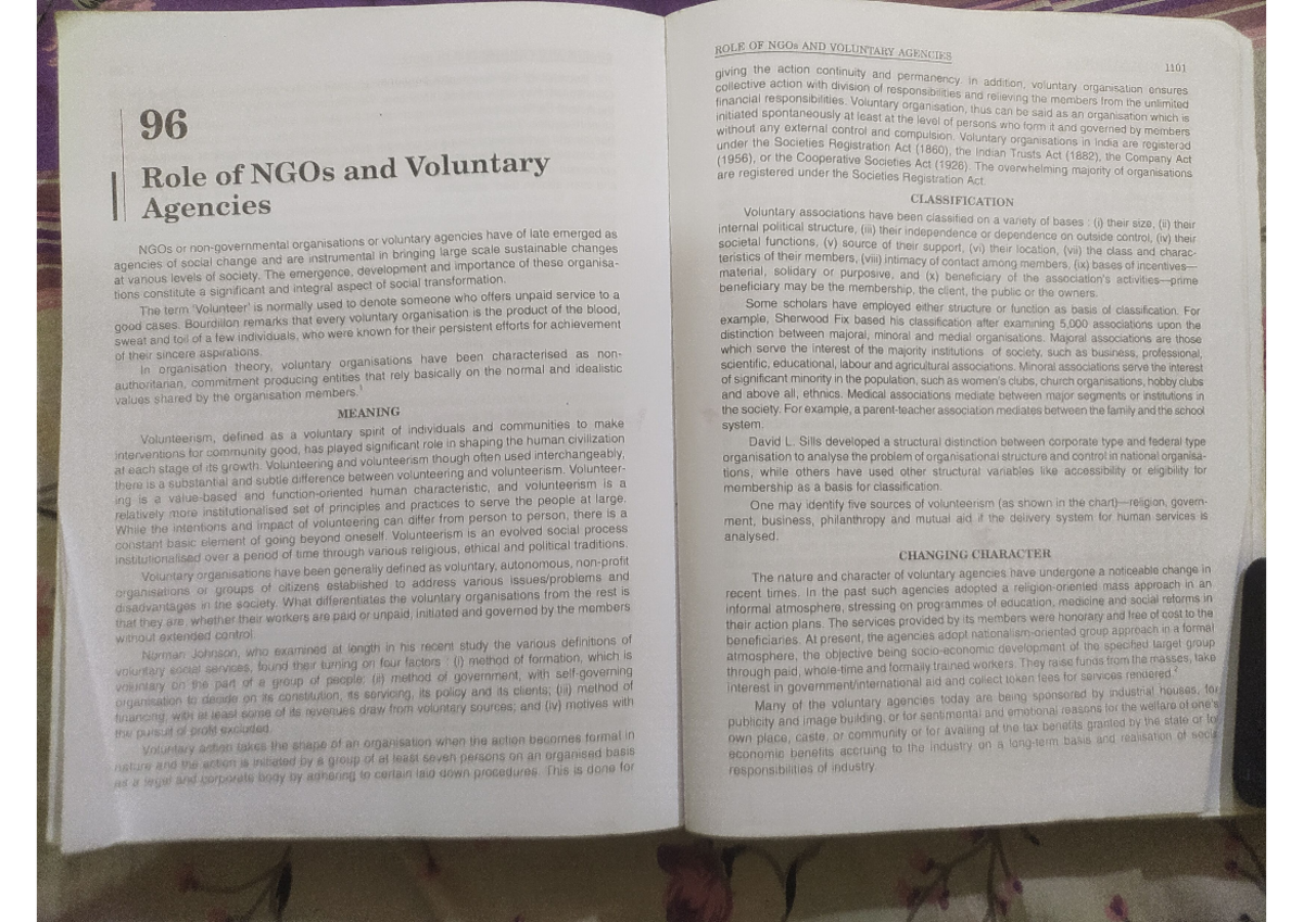 Role of NGO n voluntaree organization by b. L fadia book - Political ...