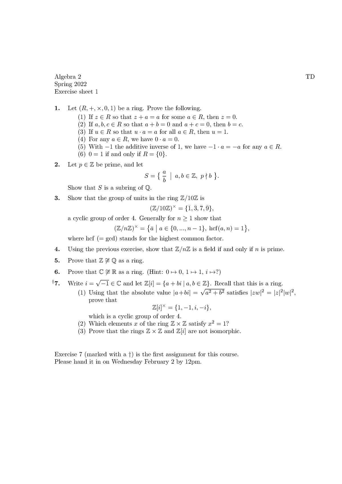 algebra-2-exercises-spring-2022-exercise-sheet-1-let-r-0-1-be