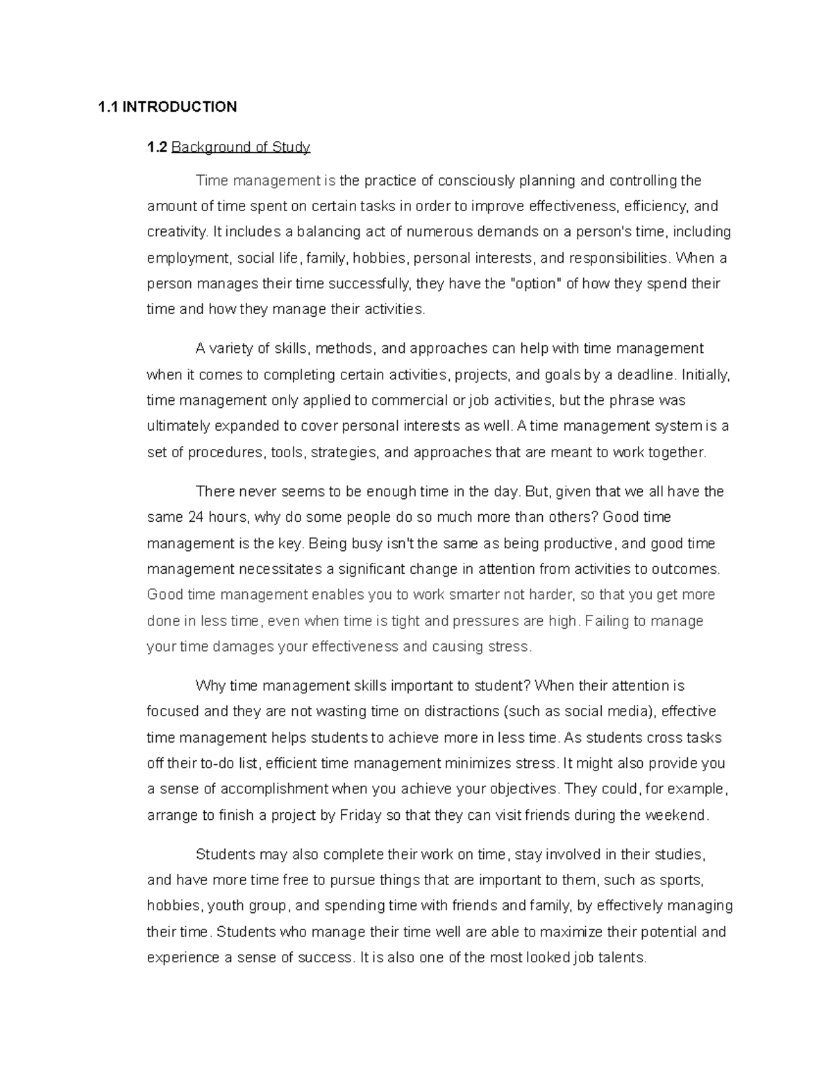 assignment-group-qmt181-1-introduction-1-background-of-study-time