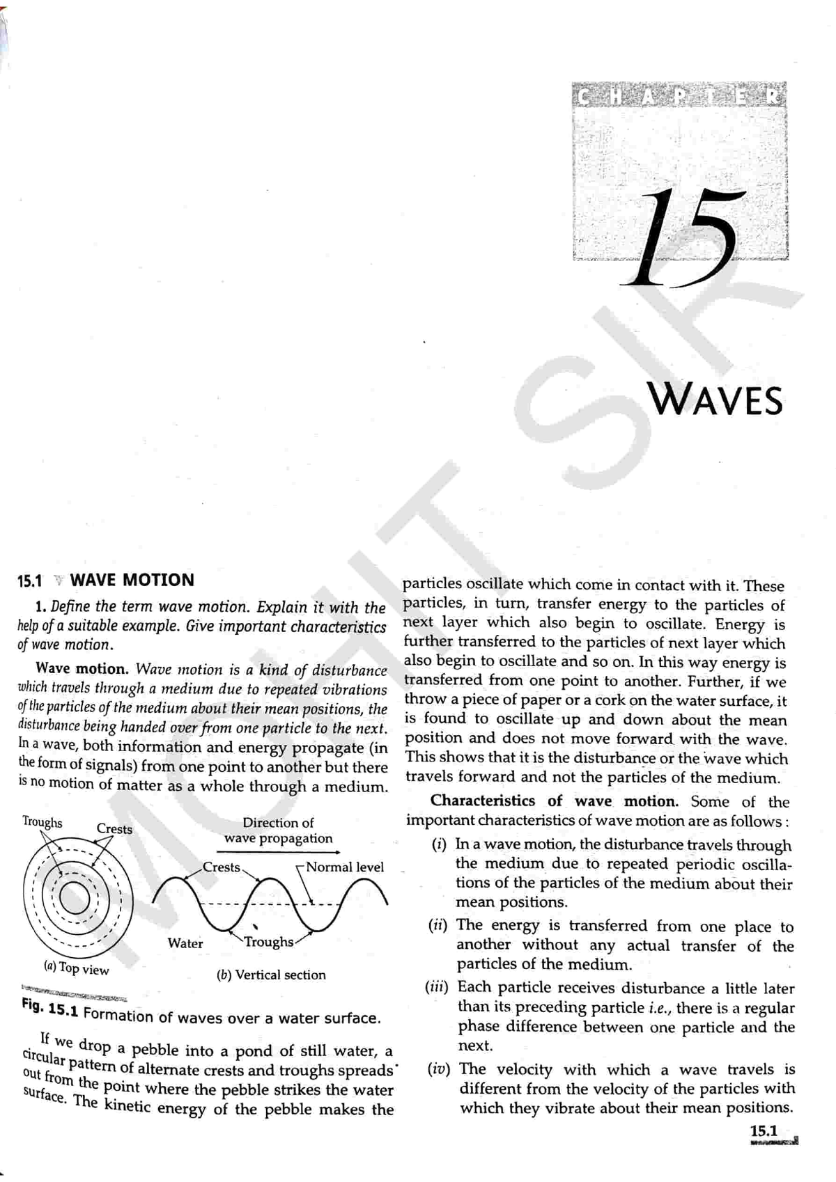 11 SL CH 15 Waves - Physics Class 12 - Studocu