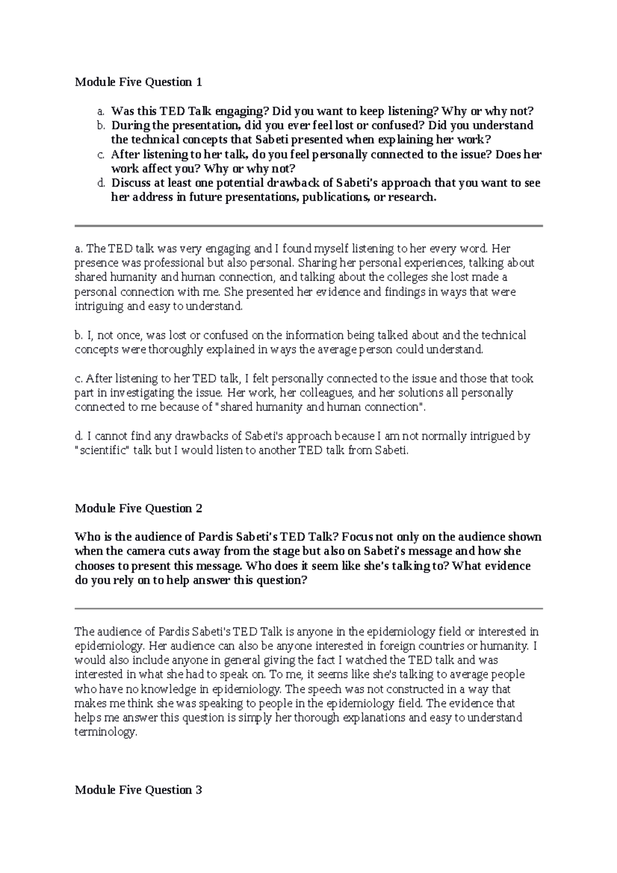 Cydney Cooke SCS 200 Applied Social Sciences - Module Five Question 1 a ...