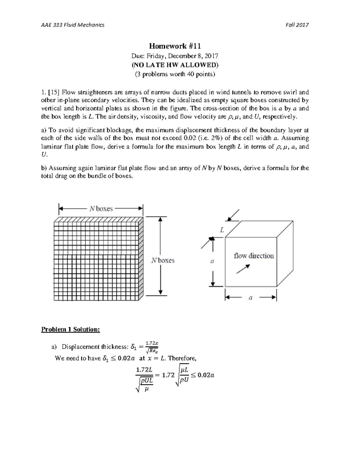 HW11 AAE333 2017 Fall Solution - Homework Due: Friday, December 8, 2017 ...