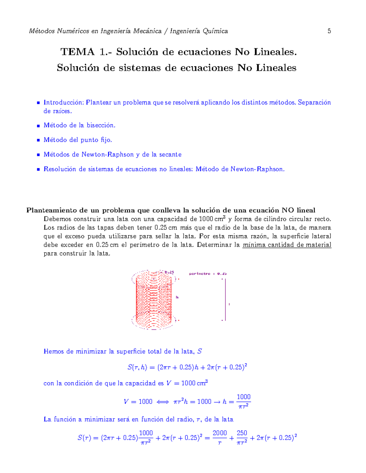 Teoria Numerico 1 - Apuntes 2 - M´etodos Num´ericos En Ingenier´ıa Mec ...