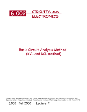 Analog Circuits Lecture Notes - ANALOG CIRCUITS LECTURE NOTES (R18A0405 ...