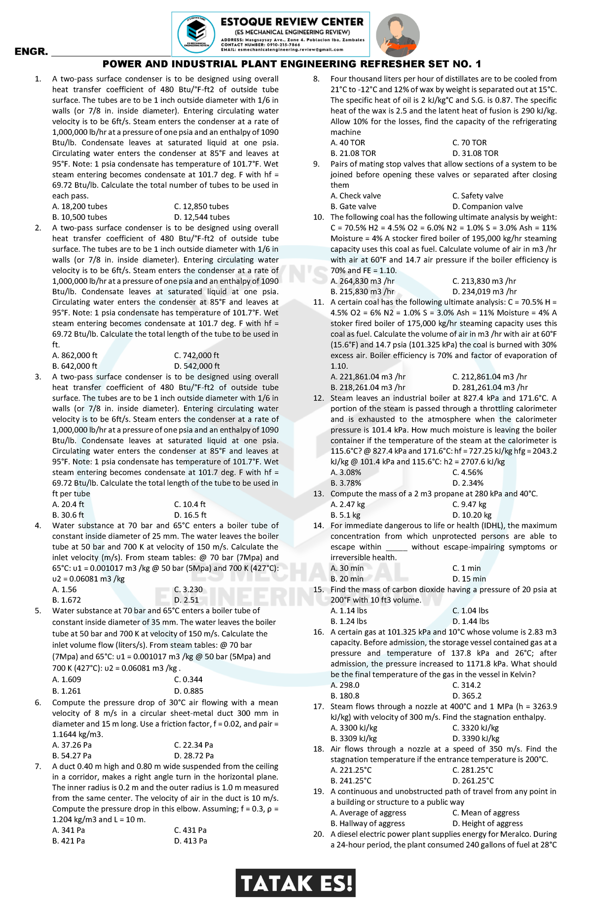 Refresher NO.1 (PIPE) - Pipe additional problems - A two-pass surface ...