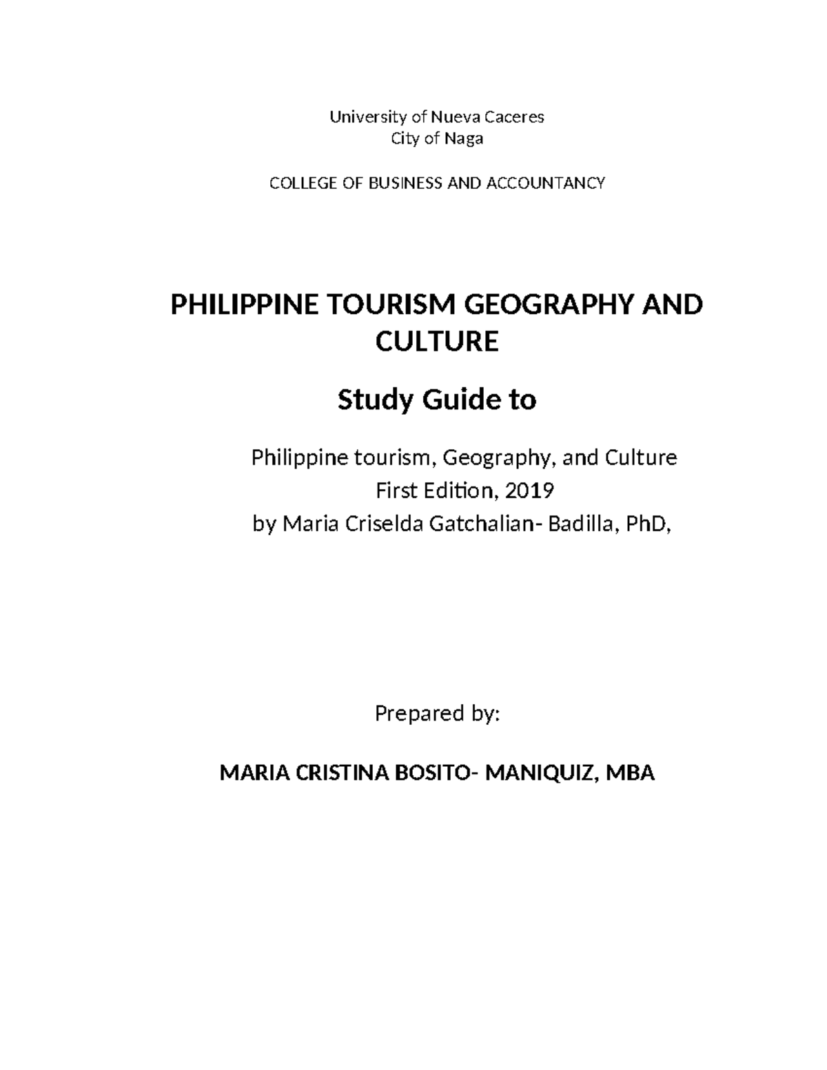 tourism thesis title philippines