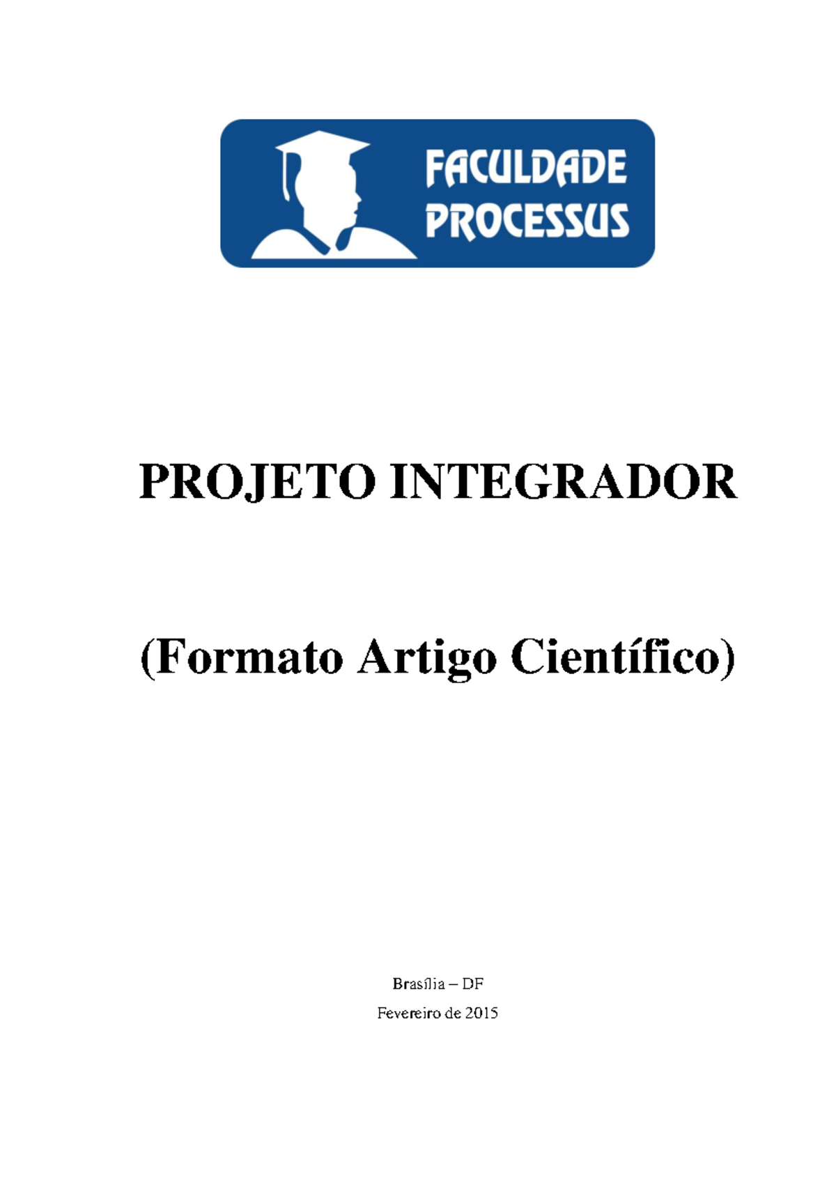 Projeto Integrador Formato Artigo - PROJETO INTEGRADOR (Formato Artigo ...