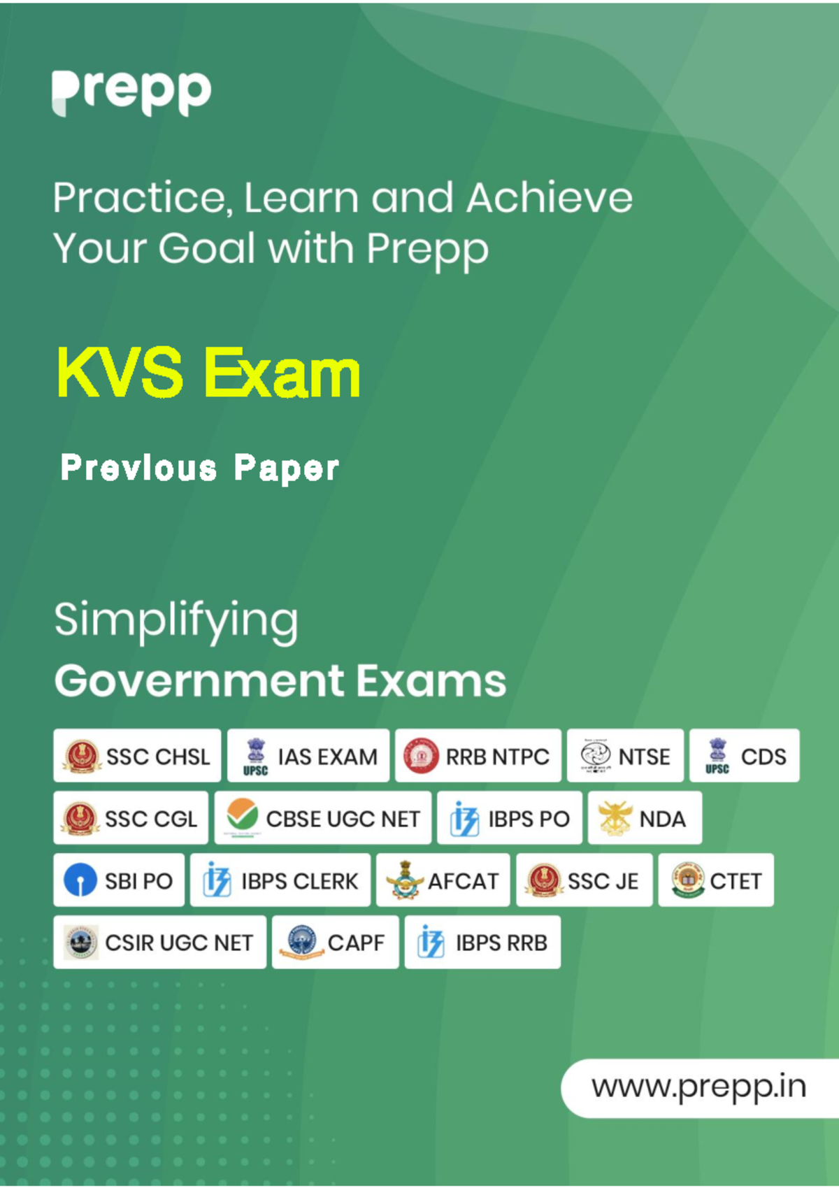 kvs pgt sample paper - P r e v i o u s P a p e r KVS Exam Question ...