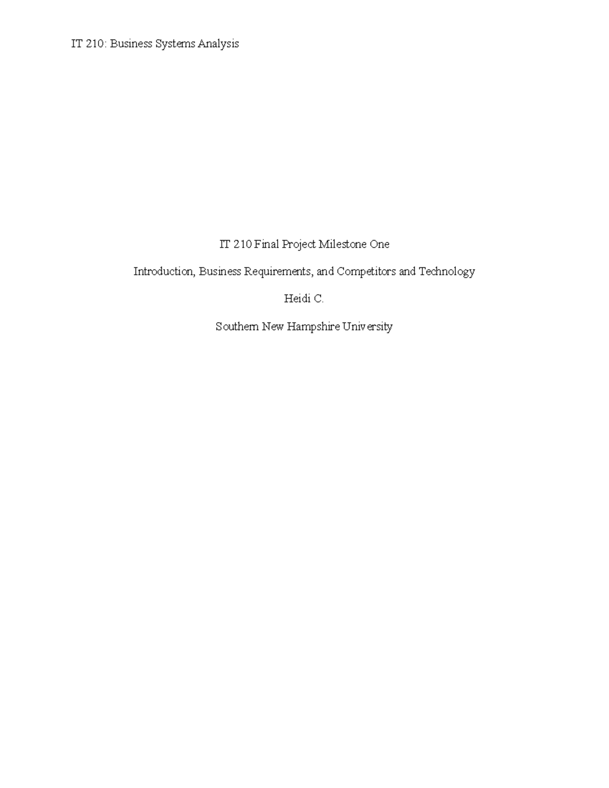 IT 210 Final Project draft question mark - IT 210 Final Project ...