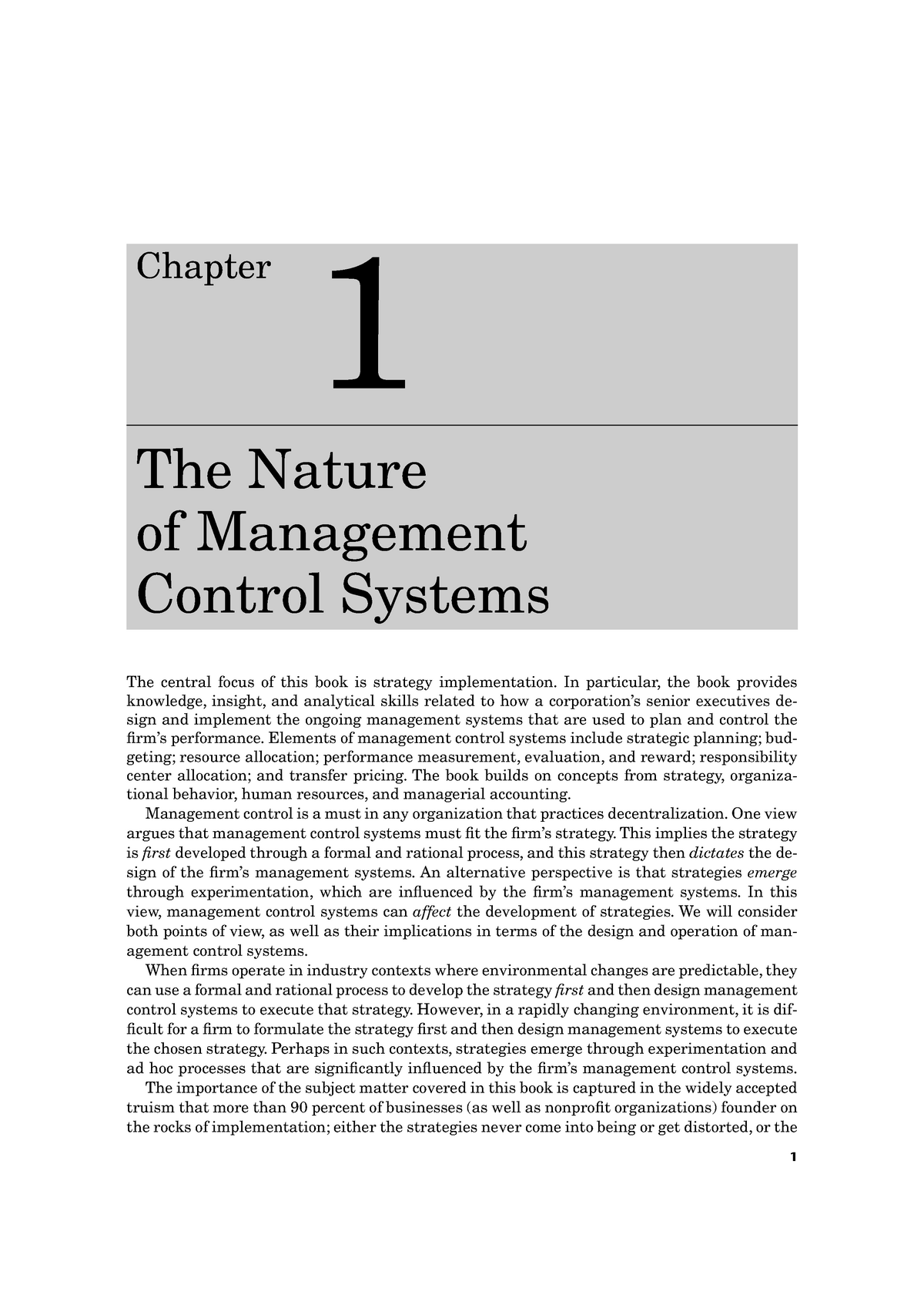 1-nature-of-management-control-systems-theory-studocu