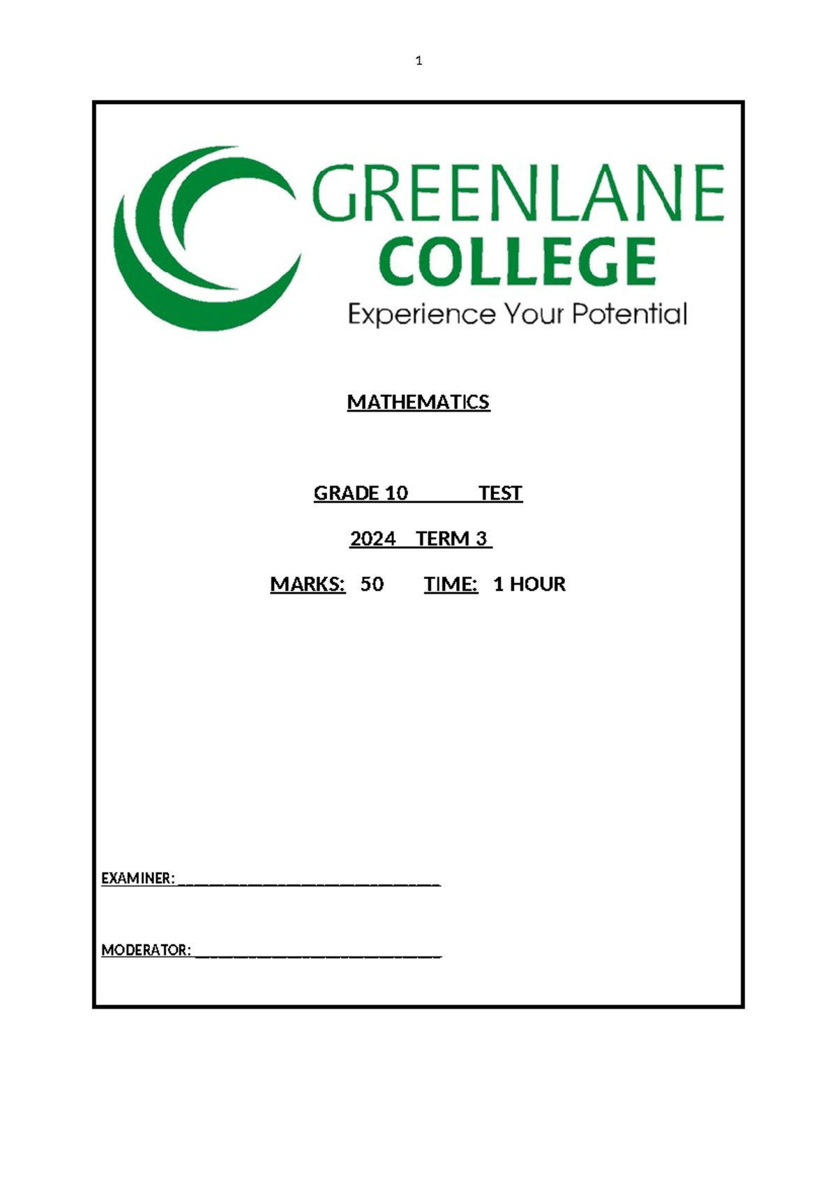 ECONOMICS GRADE 10 TERM 1 TEST 2024 visual data 5